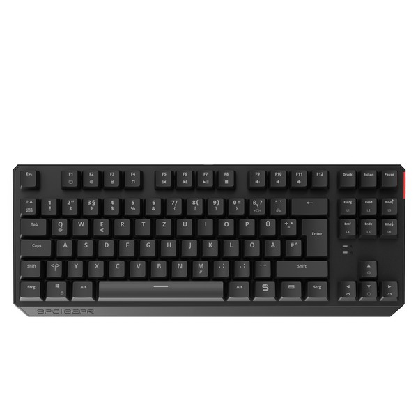 SPC Gear GK630K Tournament Kailh Red RGB, Gaming-Tastatur schwarz