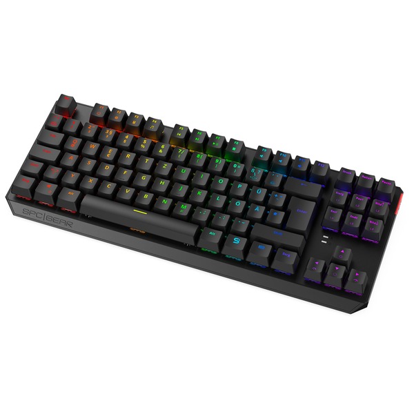 SPC Gear GK630K Tournament Kailh Red RGB, Gaming-Tastatur schwarz