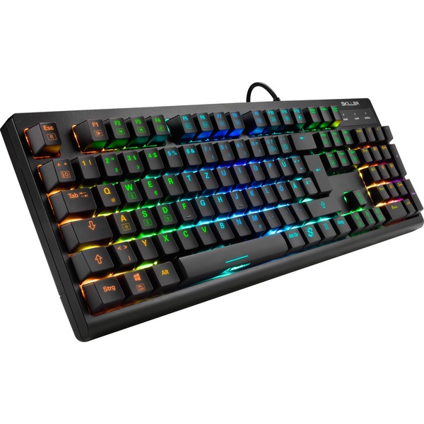 Sharkoon SKILLER SGK30 Red, Gaming-Tastatur schwarz, DE-Layout