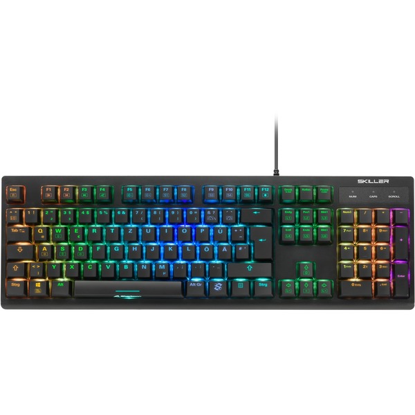 Sharkoon SKILLER SGK30 Red, Gaming-Tastatur schwarz, DE-Layout