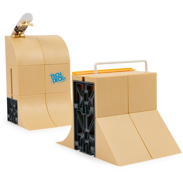 concrete tech deck half pipes