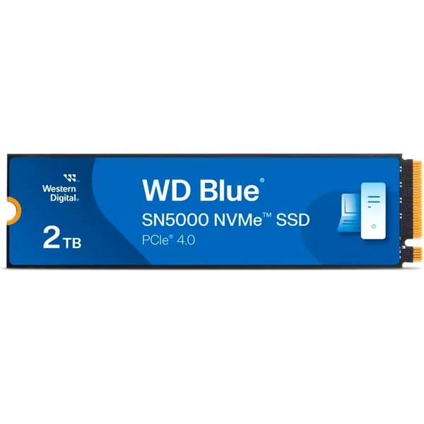 【M.2 SSD】2TB WD Blue SN5000 WD Blue SN5000 2 TB, SSD blau, PCIe 4.0 x4, NVMe, M.2 2280