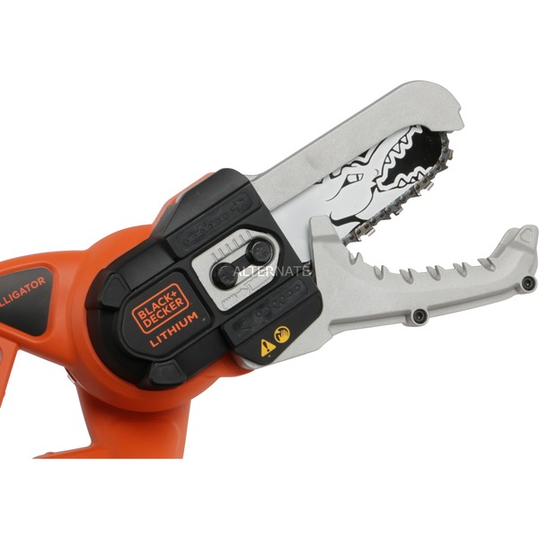 BLACK+DECKER Akku-Astschere Alligator GKC1000L, 18Volt, Astsäge orange ...