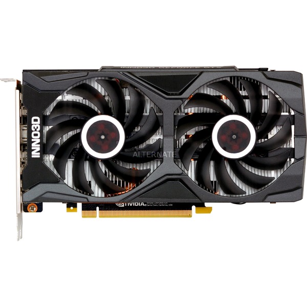 INNO3D  GeForce RTX 2060 SUPER TWIN X2 OC, Grafikkarte schwarz, 3x DisplayPort, 1x HDMI