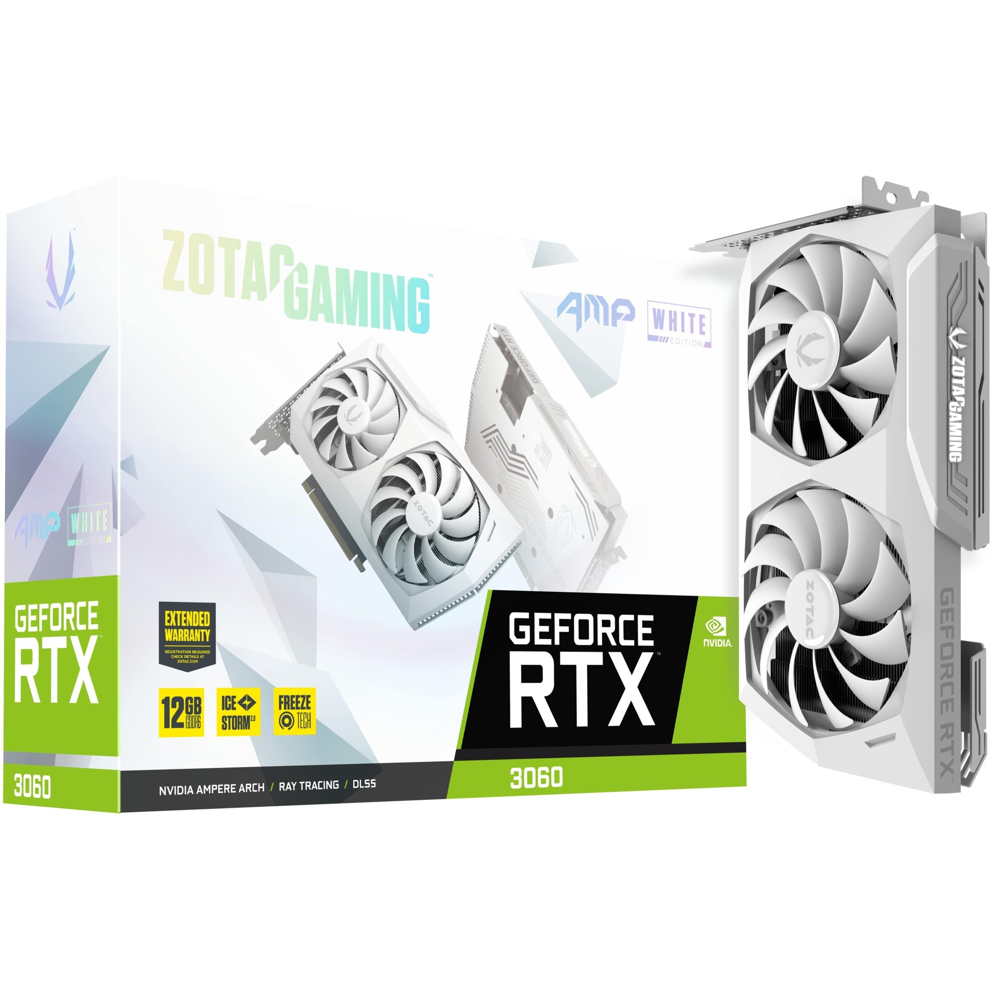 Image of Alternate - GeForce RTX 3060 AMP WHITE EDITION, Grafikkarte online einkaufen bei Alternate
