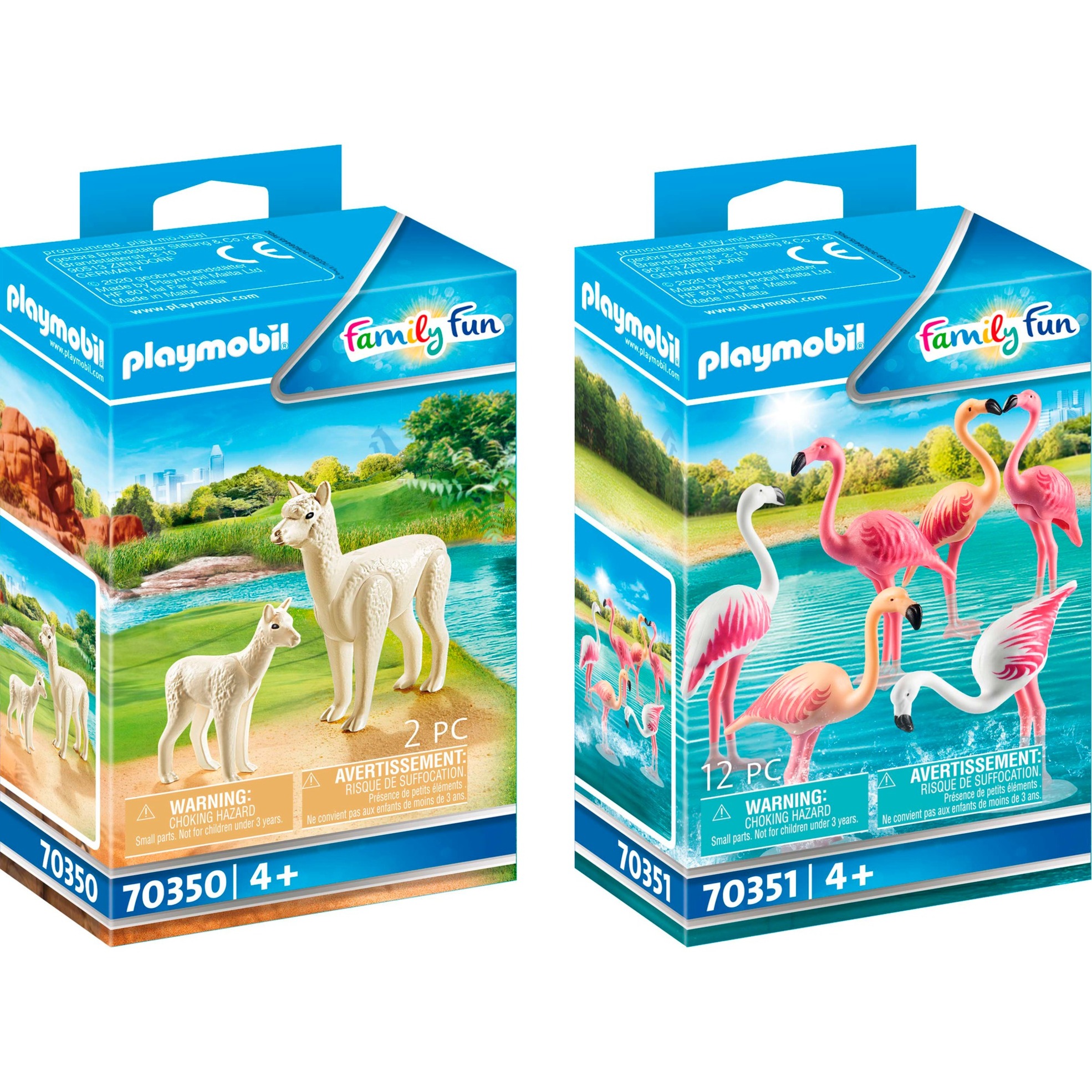 Image of Alternate - 10119 Set Alpaka mit Baby und Flamingos, Konstruktionsspielzeug online einkaufen bei Alternate