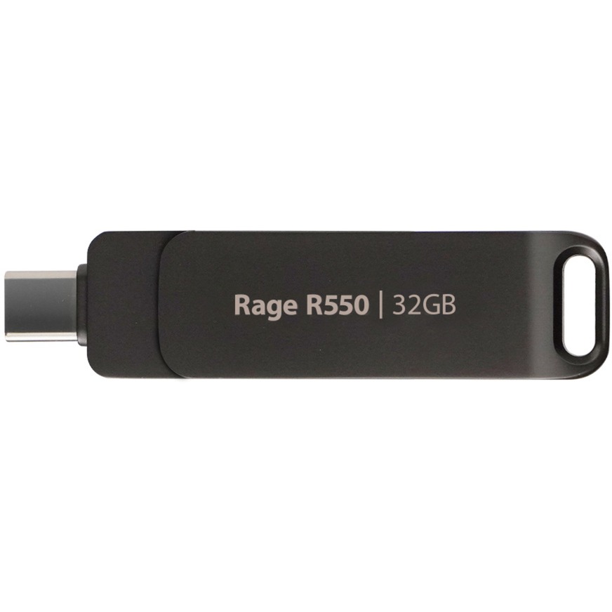 Patriot Rage R550 32GB, USB-Stick schwarz, USB-A und USB-C 3.2 Gen 1