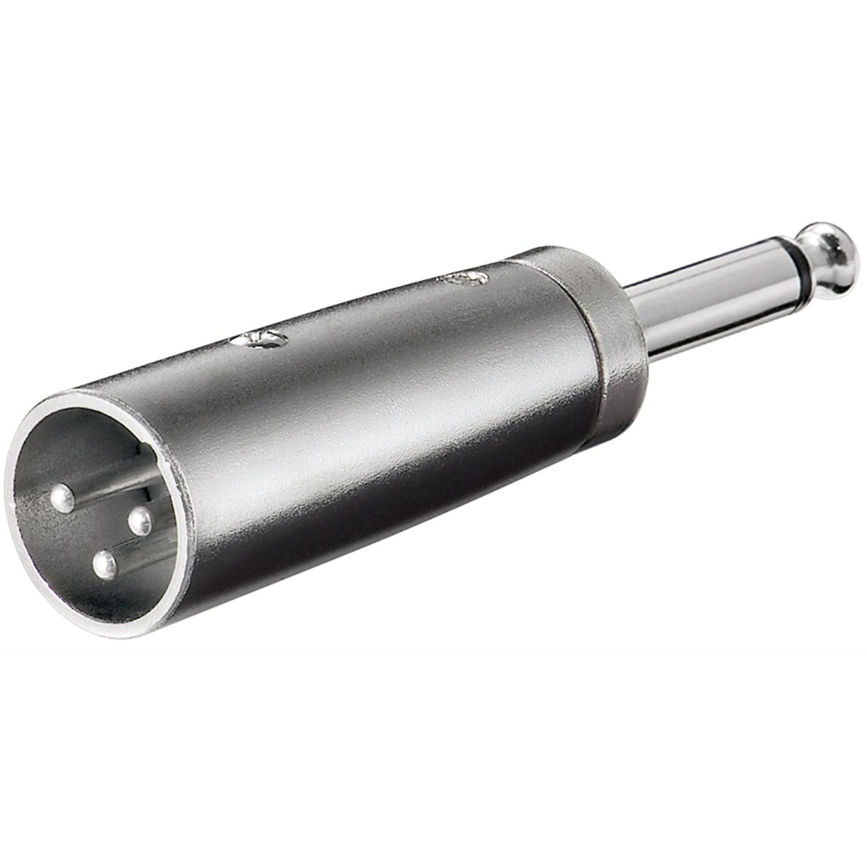 Image of Alternate - XLR Adapter, AUX Klinke 6,35mm mono > XLR Stecker 3Pin online einkaufen bei Alternate