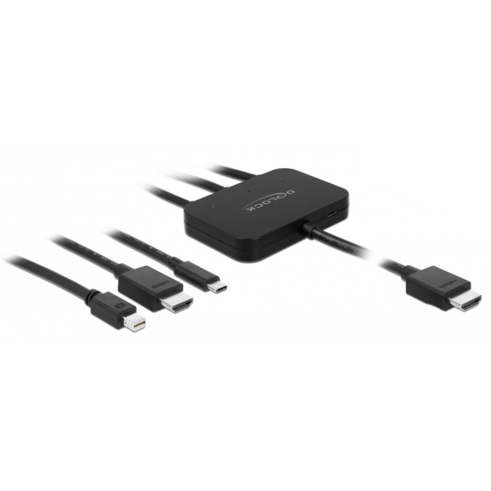 Image of Alternate - USB-C + HDMI + Mini-DisplayPort (Stecker) > 4K HDMI (Stecker), Adapter online einkaufen bei Alternate