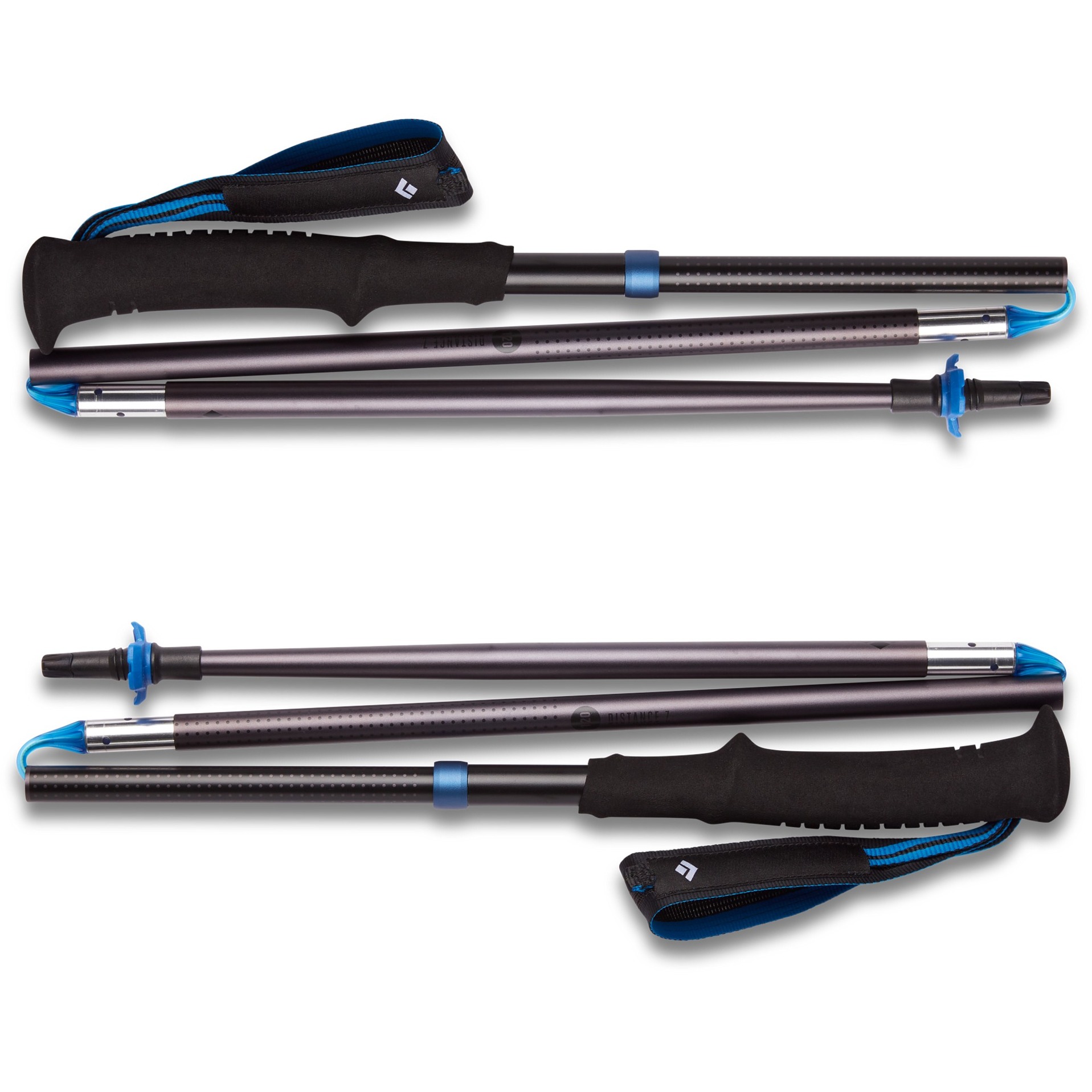 Black Diamond Trekkingstöcke Distance Z, Fitnessgerät grau, 1 Paar, 120 cm