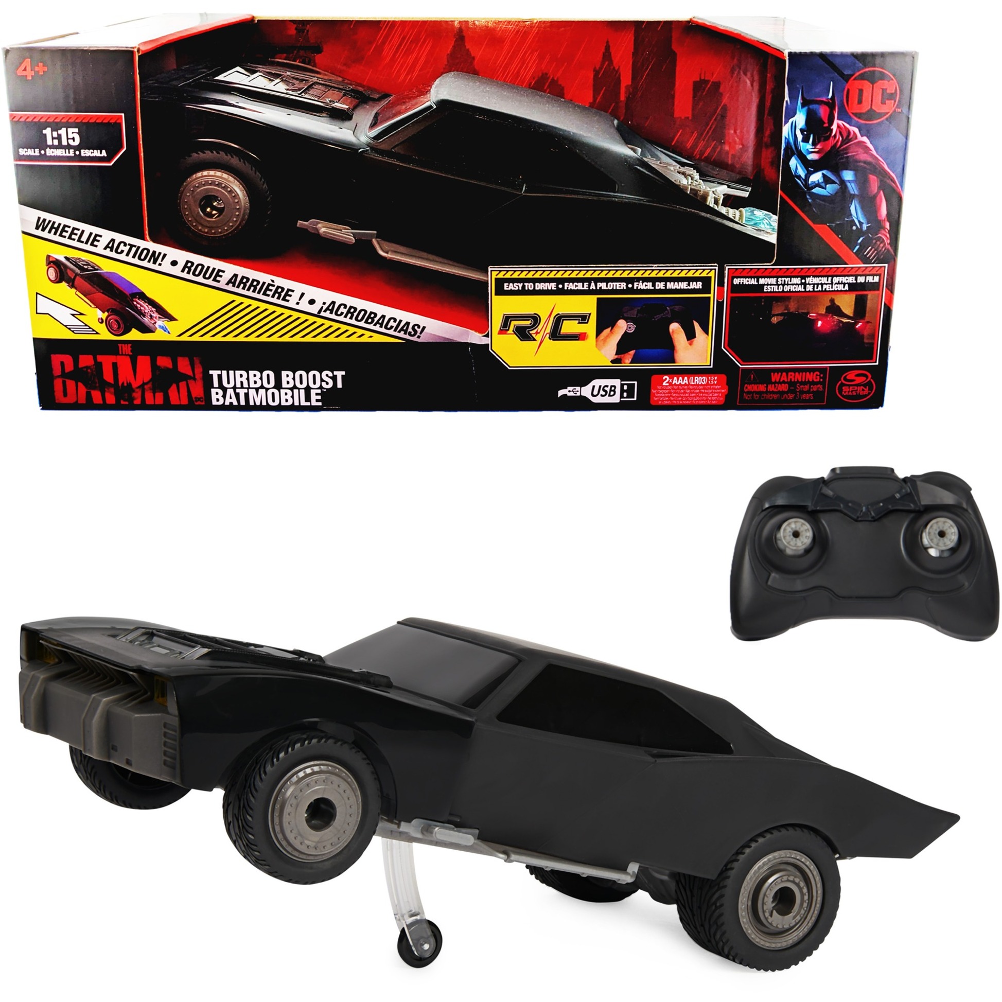 Image of Alternate - "The Batman" Turbo Boost Batmobile mit Wheelie-Funktion, RC online einkaufen bei Alternate