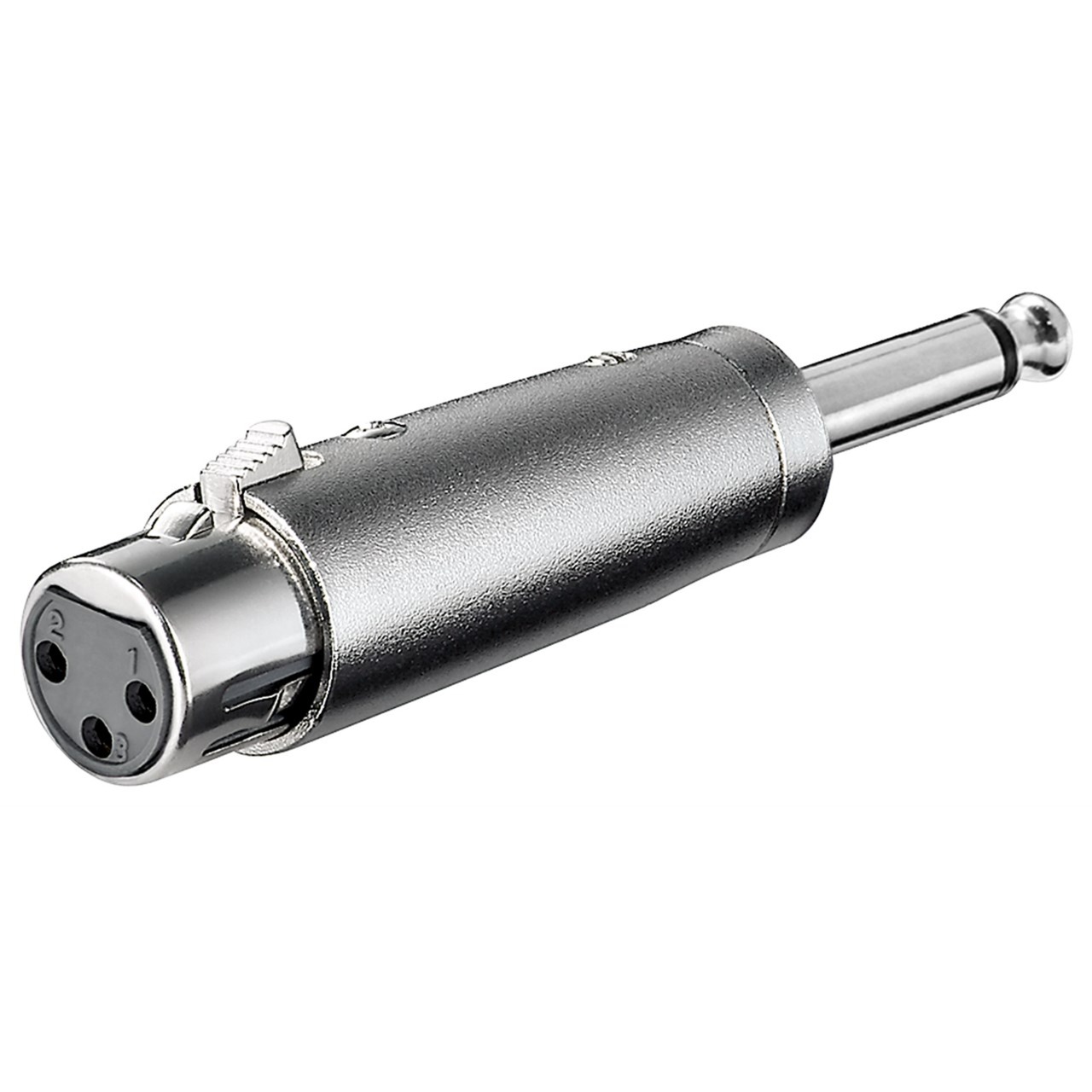 Image of Alternate - XLR Adapter, AUX Klinke 6,35mm mono > XLR Buchse 3Pin online einkaufen bei Alternate