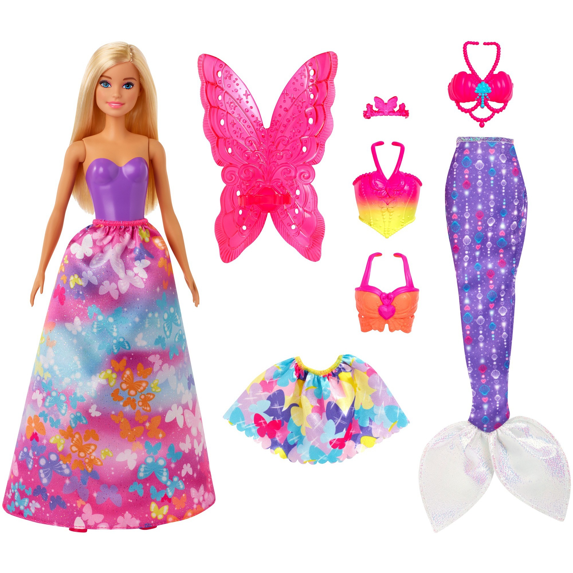 Image of Alternate - Barbie Dreamtopia 3-in1-Fantasie Spielset (blond), Puppe online einkaufen bei Alternate