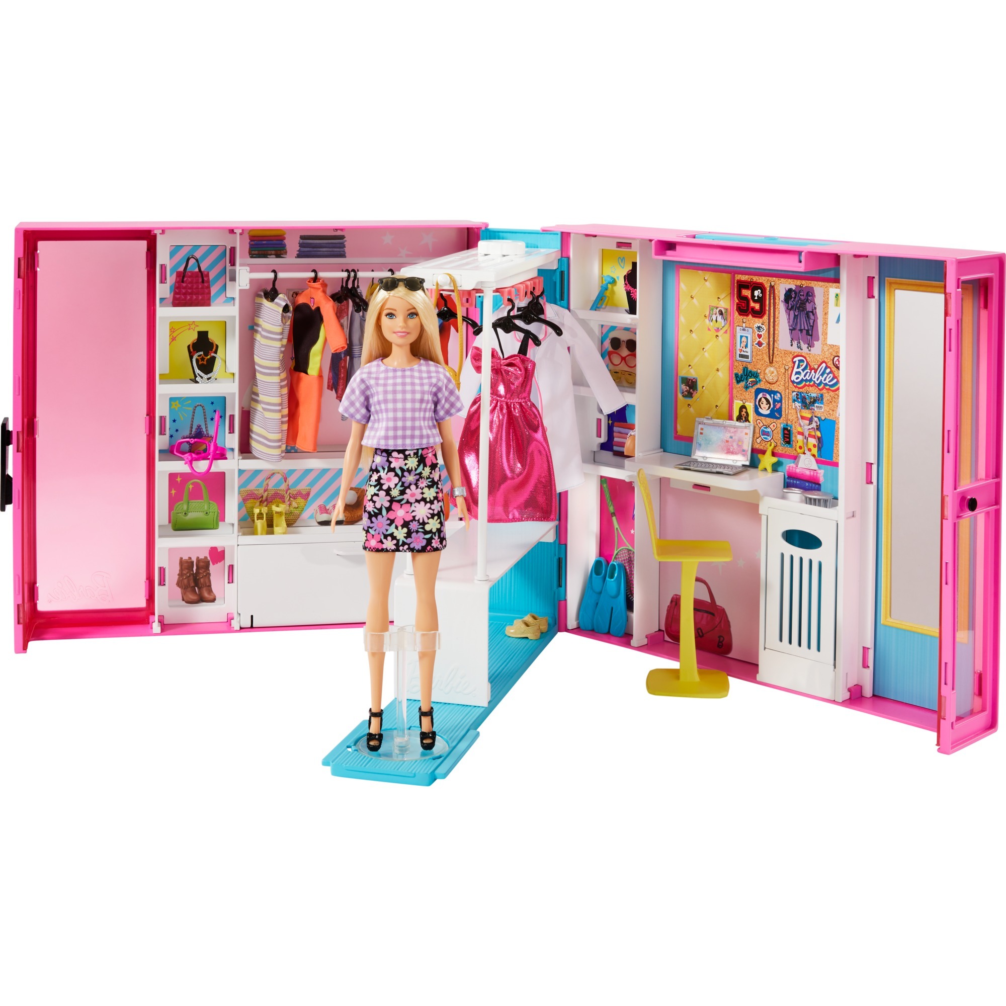 Image of Alternate - Barbie Traum Kleiderschrank ausklappbar, Puppe online einkaufen bei Alternate
