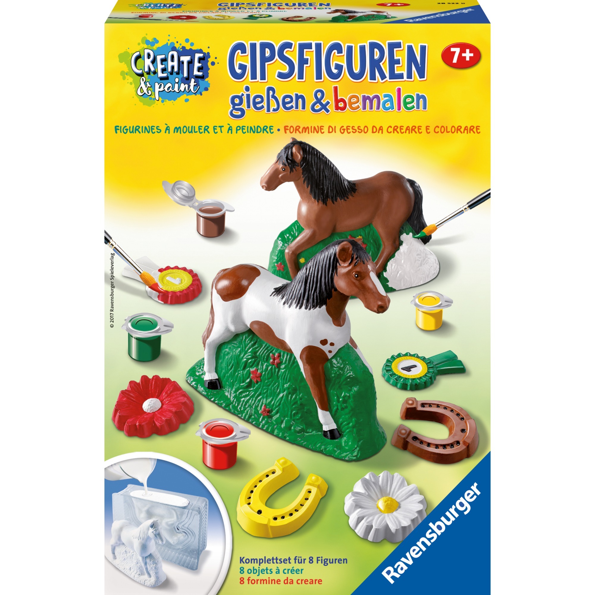 Image of Alternate - Gipsfiguren gießen & bemalen: Pferd, Basteln online einkaufen bei Alternate