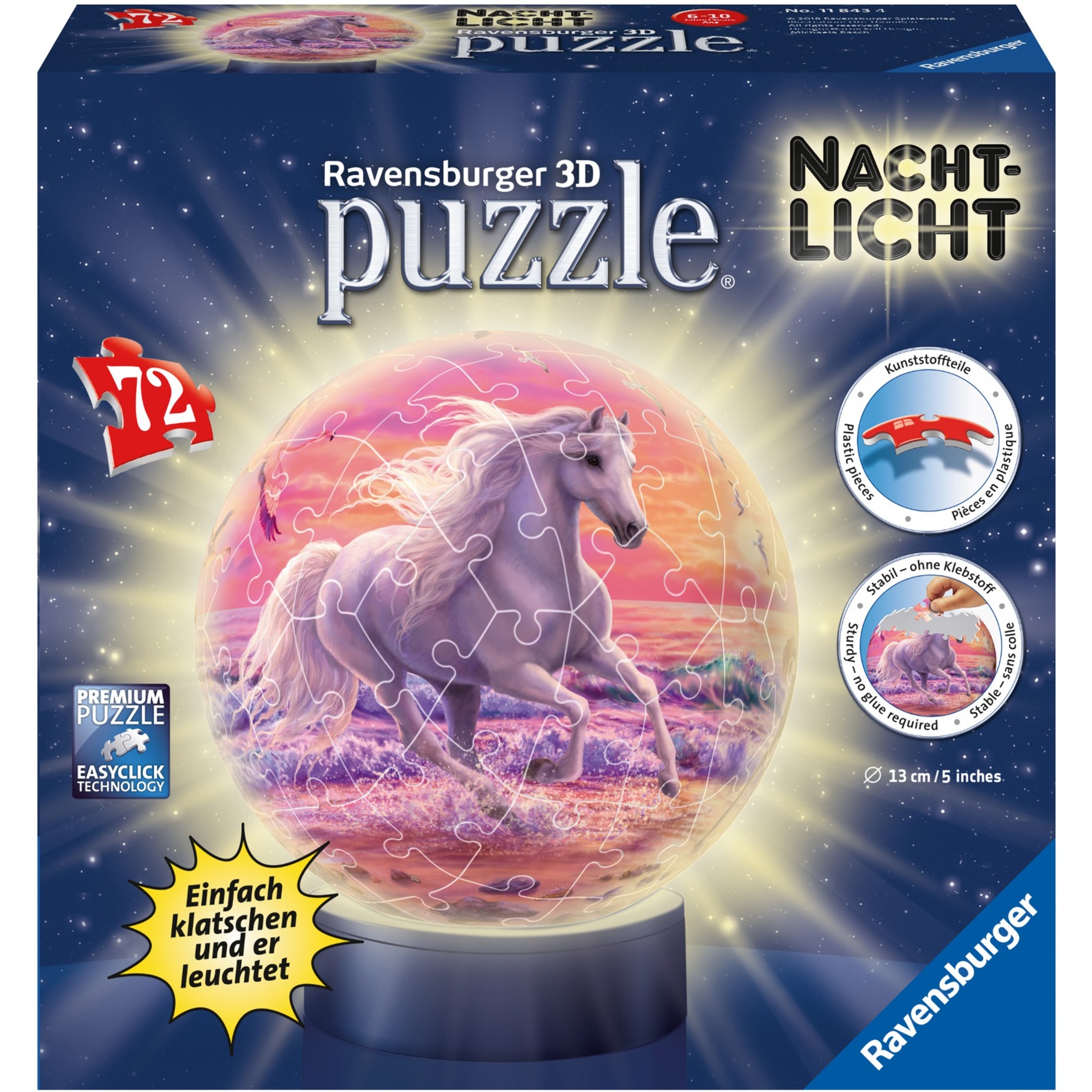 Image of Alternate - Nachtlicht Pferde am Strand, Puzzle online einkaufen bei Alternate