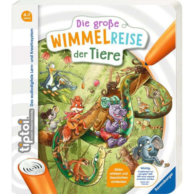Image of Alternate - tiptoi Die große Wimmelreise der Tiere, Lernbuch online einkaufen bei Alternate