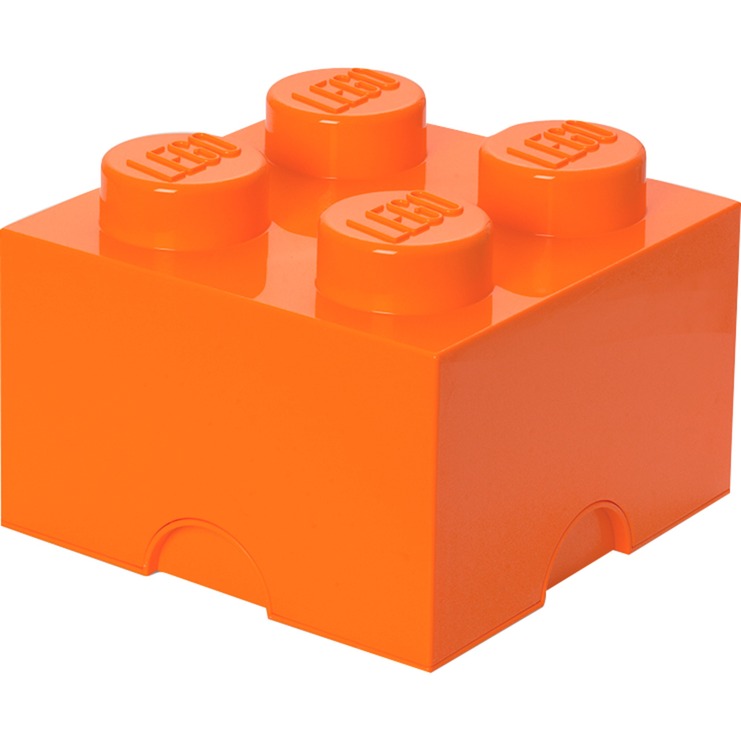 Image of Alternate - LEGO Storage Brick 4 orange, Aufbewahrungsbox online einkaufen bei Alternate
