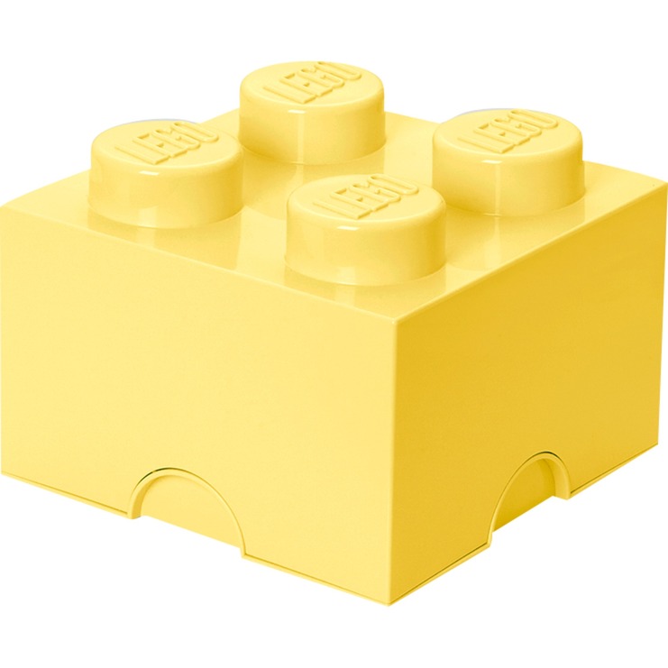Image of Alternate - LEGO Storage Brick 4 pastellgelb, Aufbewahrungsbox online einkaufen bei Alternate