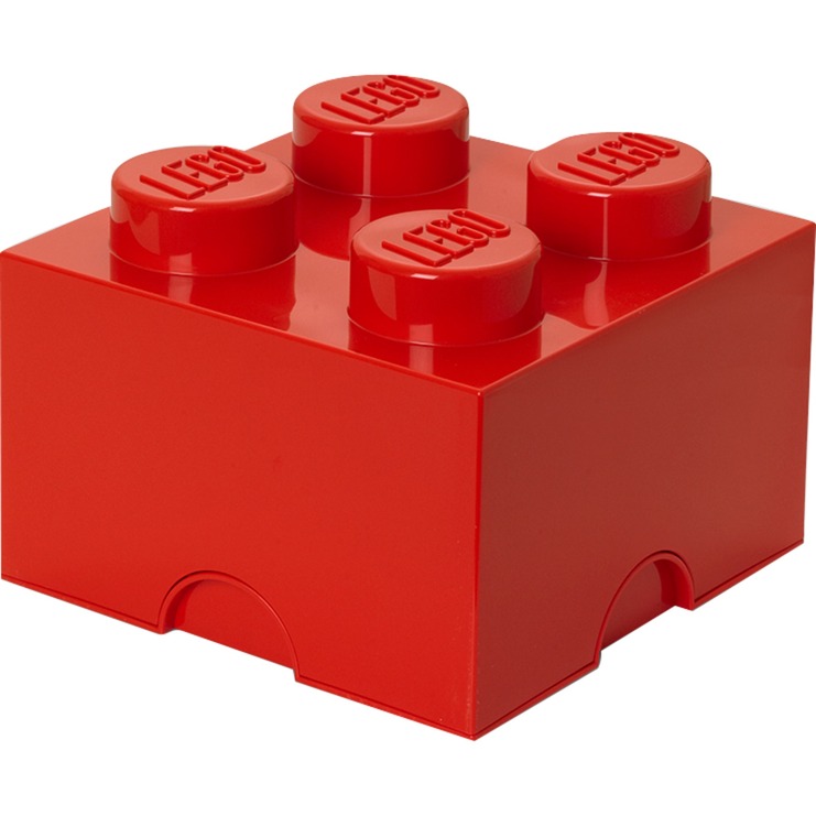 Image of Alternate - LEGO Storage Brick 4 rot, Aufbewahrungsbox online einkaufen bei Alternate