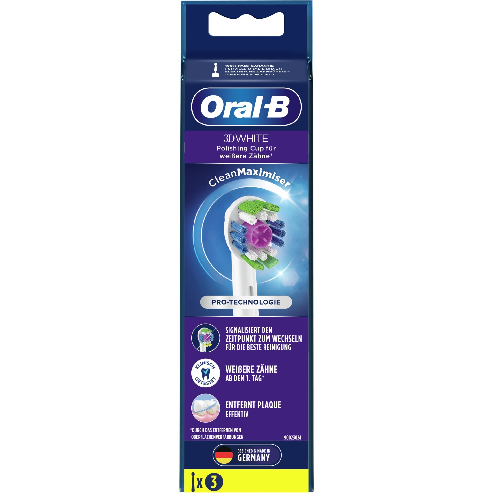 Image of Alternate - Oral-B 3D White CleanMaximiser 3er, Aufsteckbürste online einkaufen bei Alternate