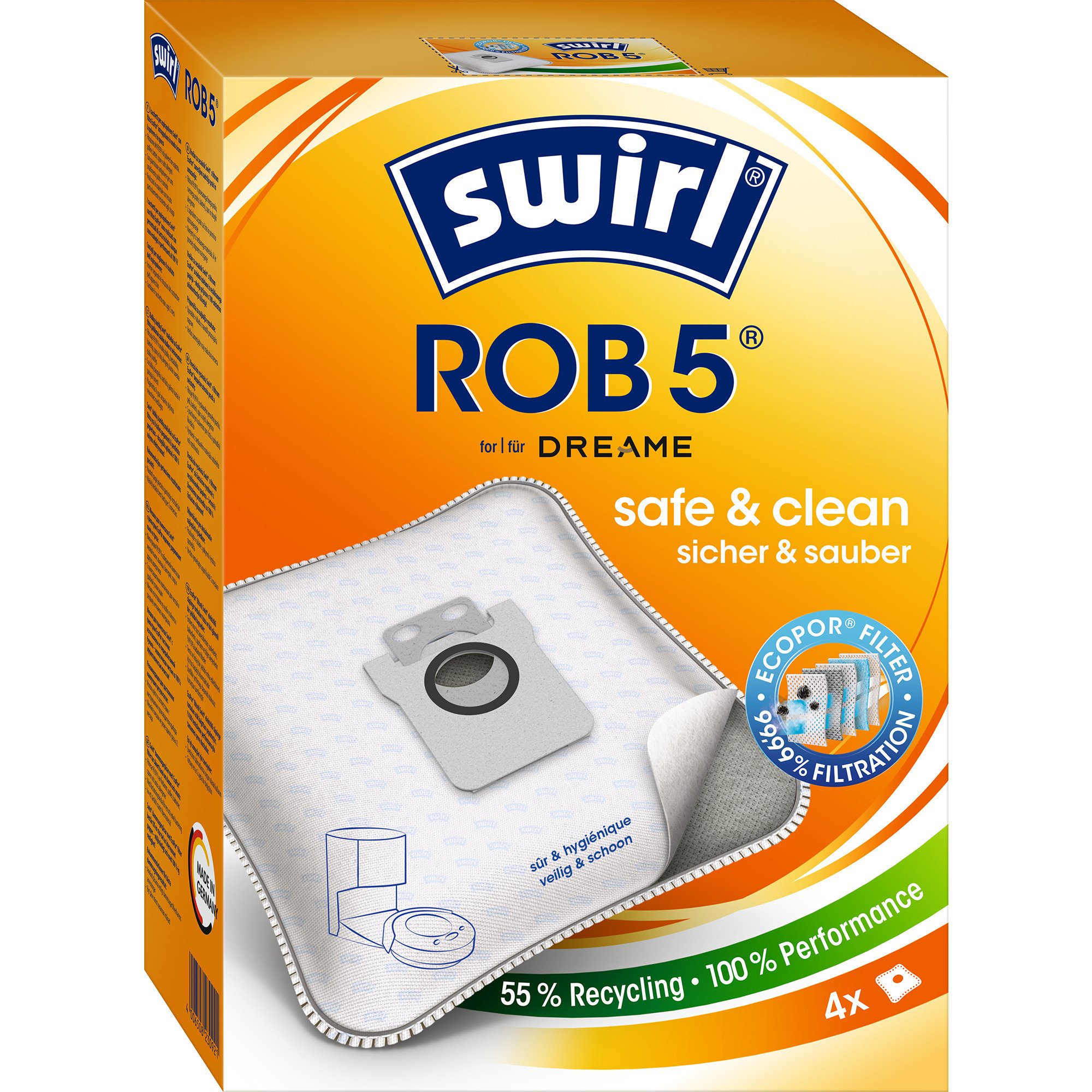 Staubsaugerbeutel ROB 5 EcoPor
