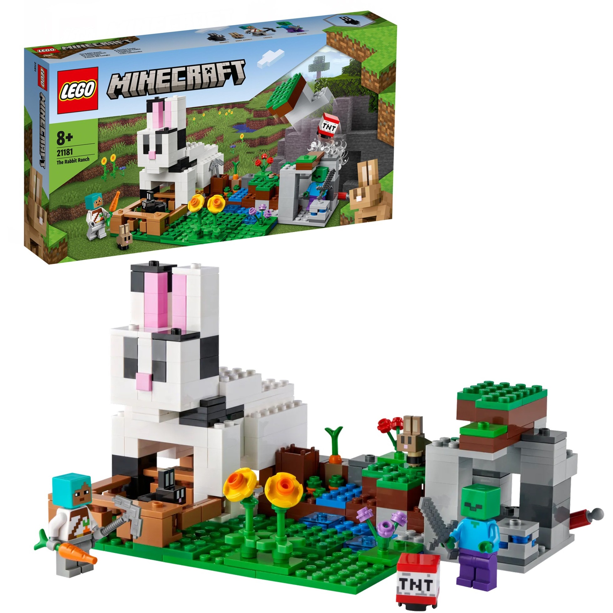 Image of Alternate - 21181 Minecraft Die Kaninchenranch, Konstruktionsspielzeug online einkaufen bei Alternate