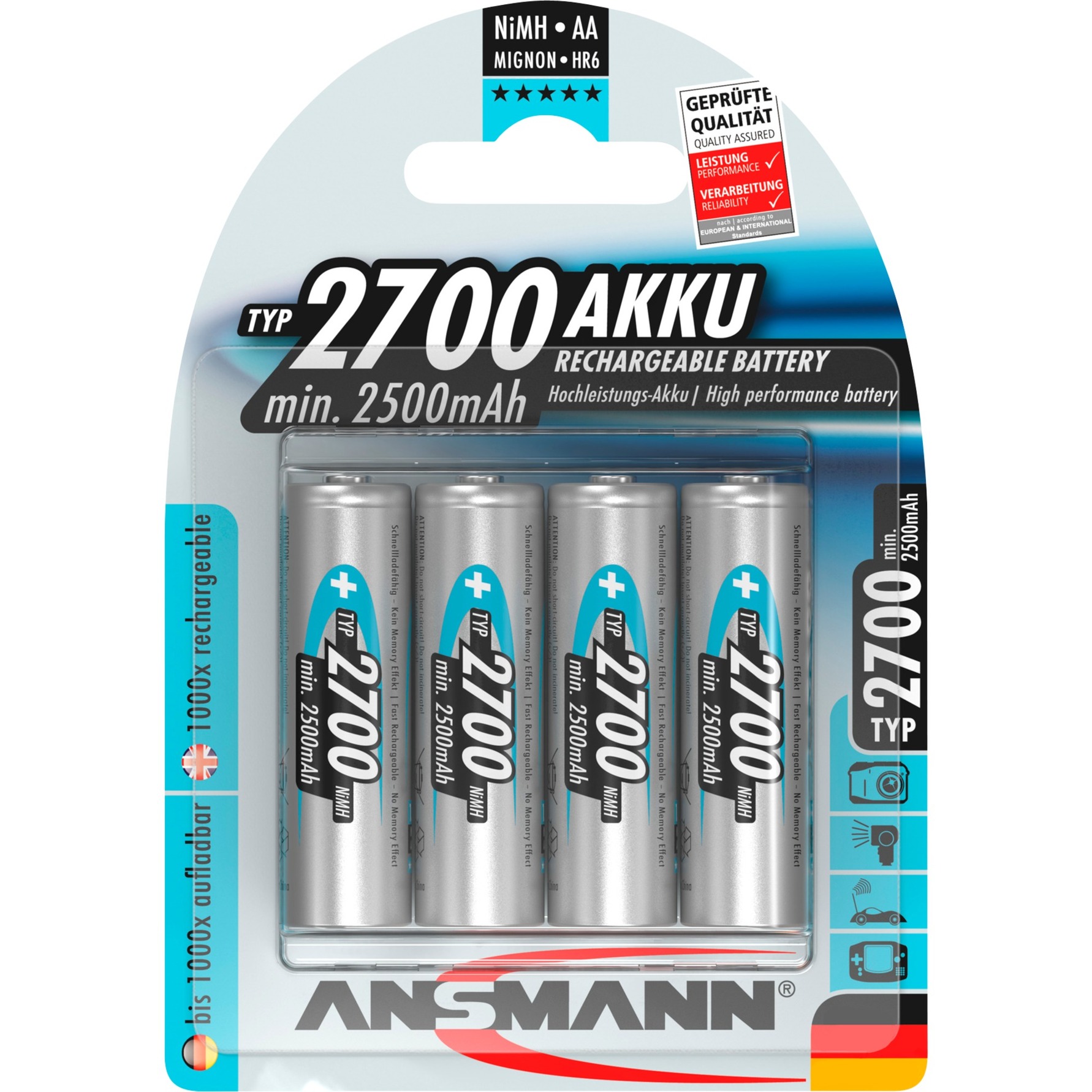 Image of Alternate - 2700mAh, Akku online einkaufen bei Alternate