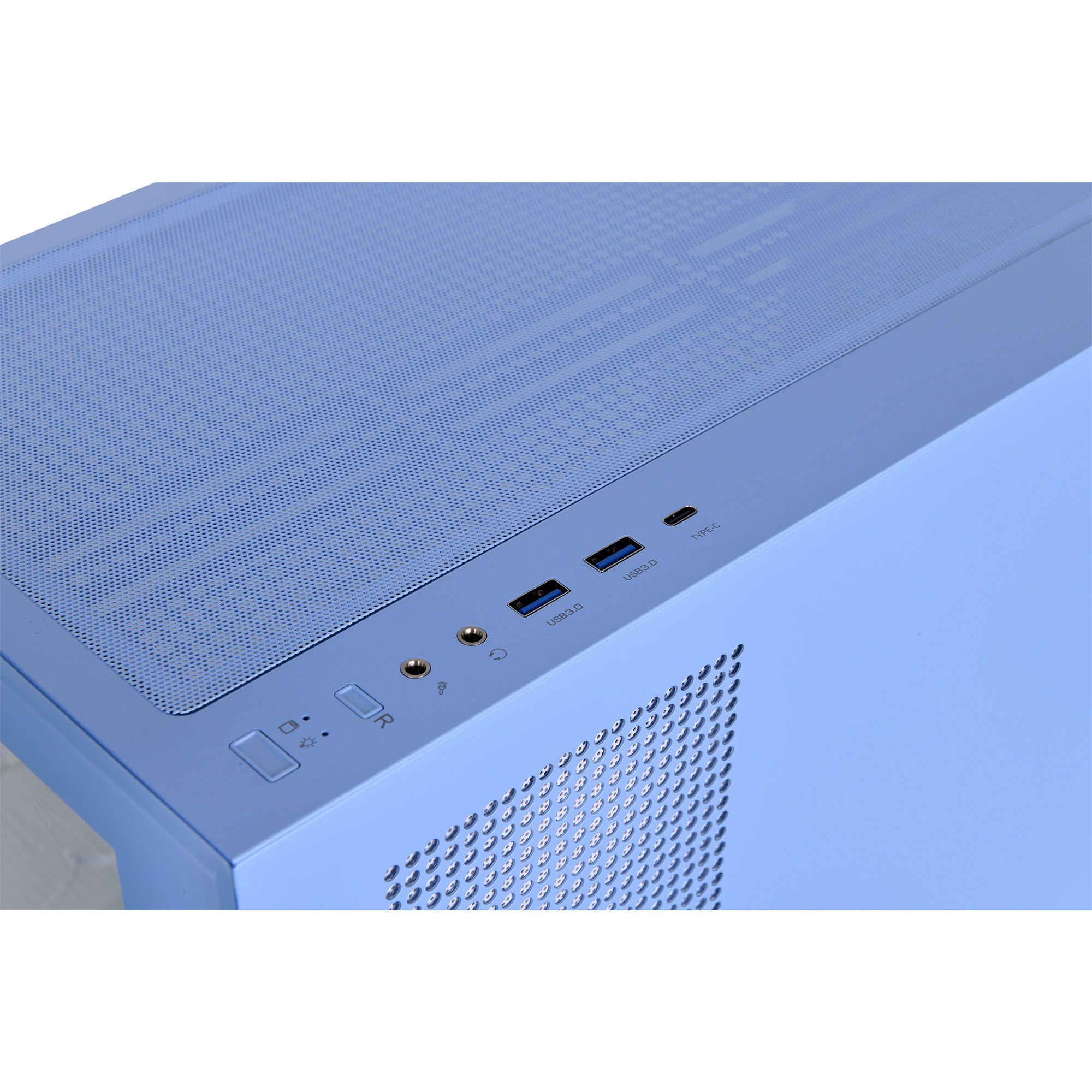 Thermaltake View 270 Plus TG ARGB , Tower-Gehäuse hellblau, Tempered Glass x 2