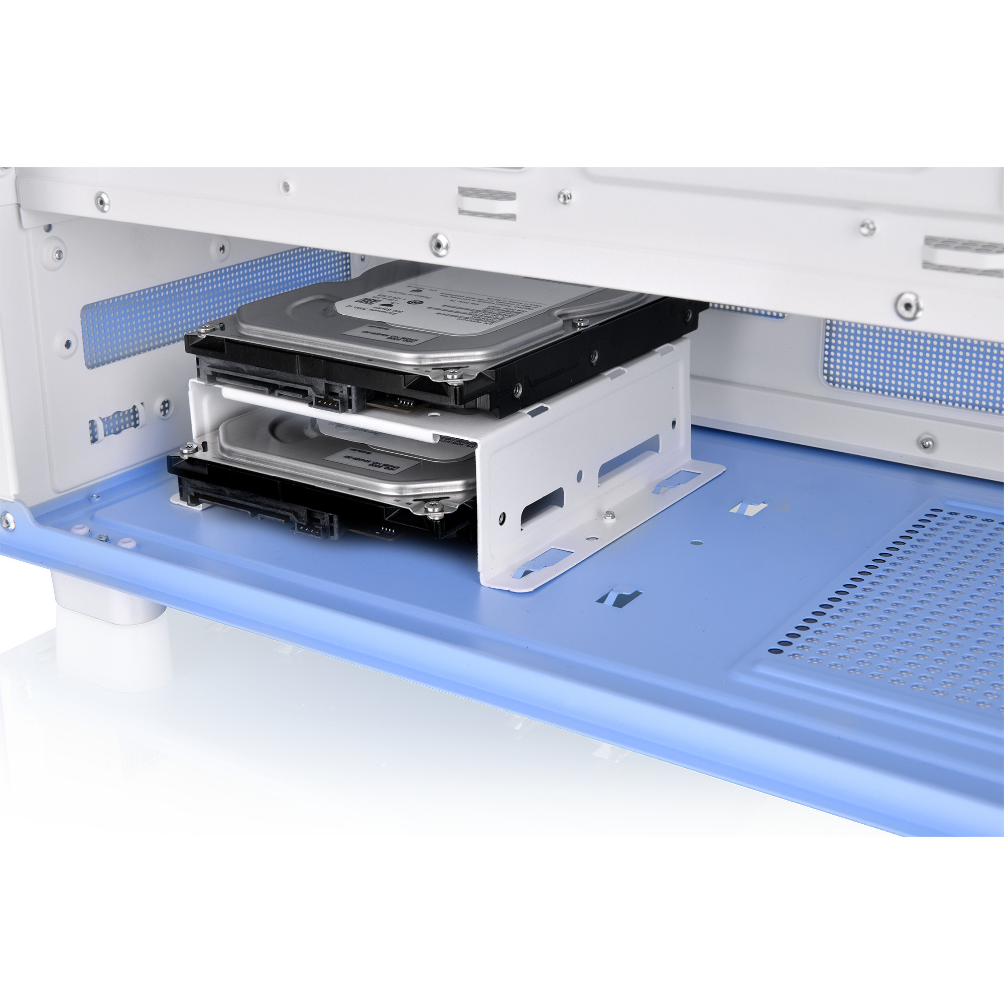 Thermaltake View 270 Plus TG ARGB , Tower-Gehäuse hellblau, Tempered Glass x 2