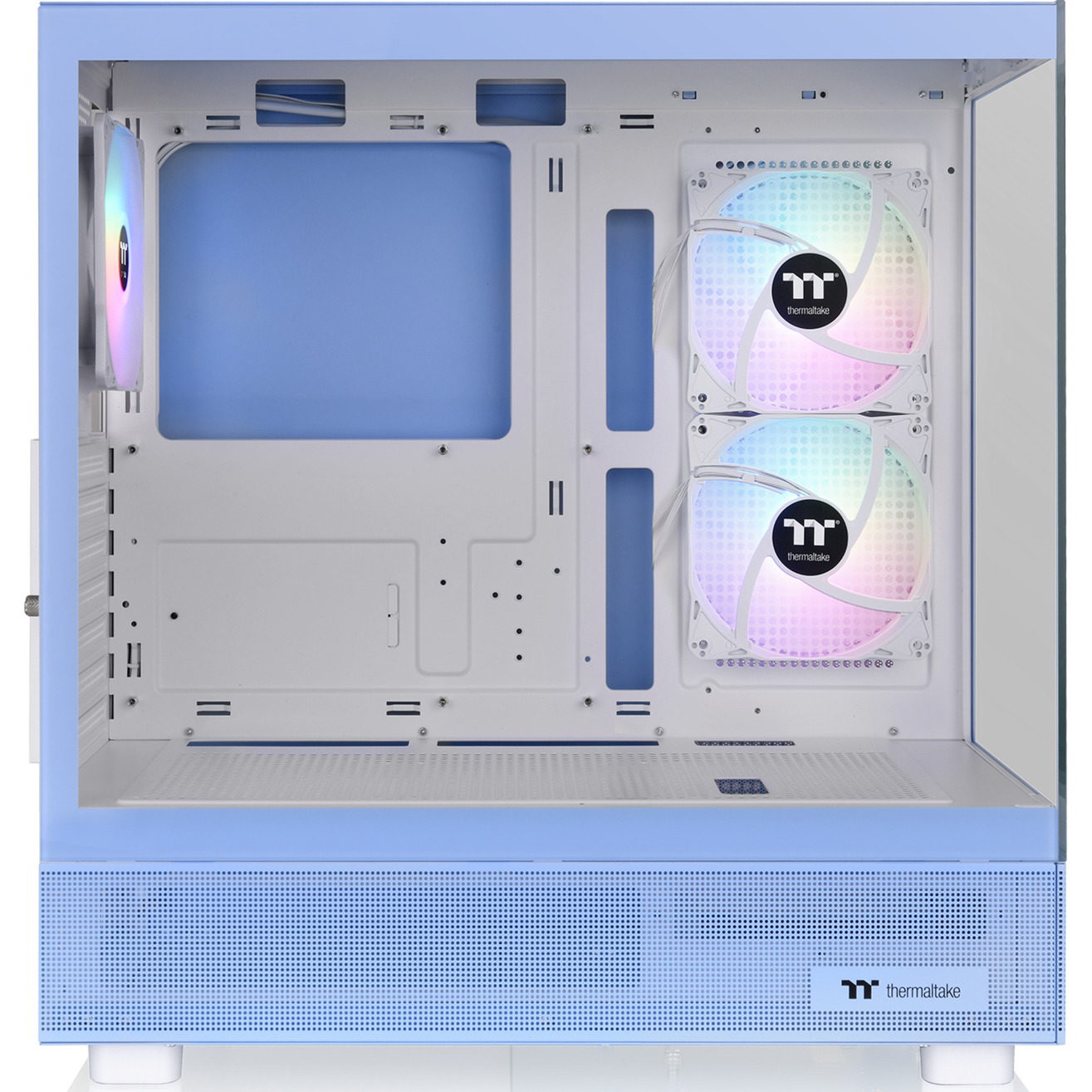 Thermaltake View 270 Plus TG ARGB , Tower-Gehäuse hellblau, Tempered Glass x 2