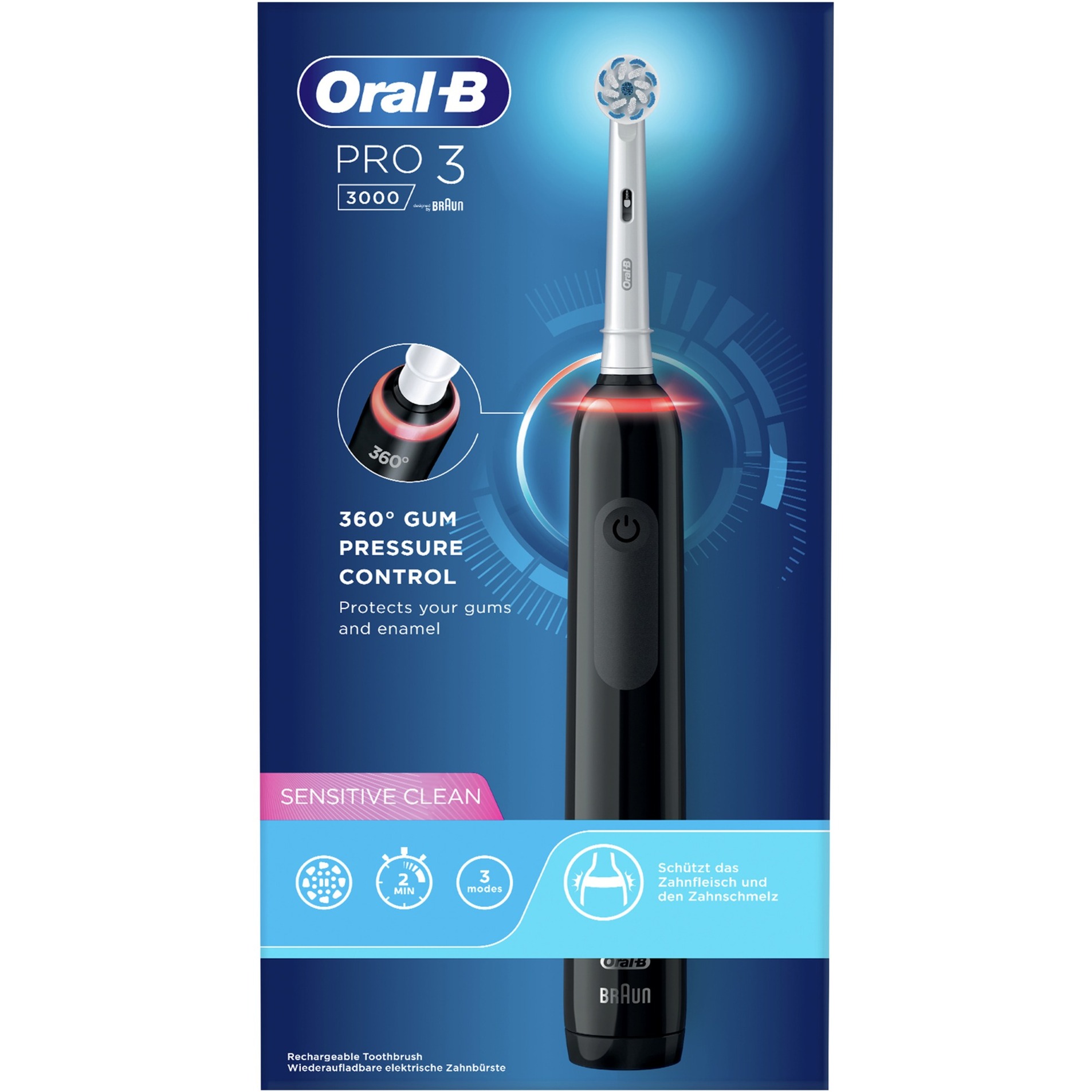 Image of Alternate - Oral-B Pro 3 3000 Sensitive Clean, Elektrische Zahnbürste online einkaufen bei Alternate