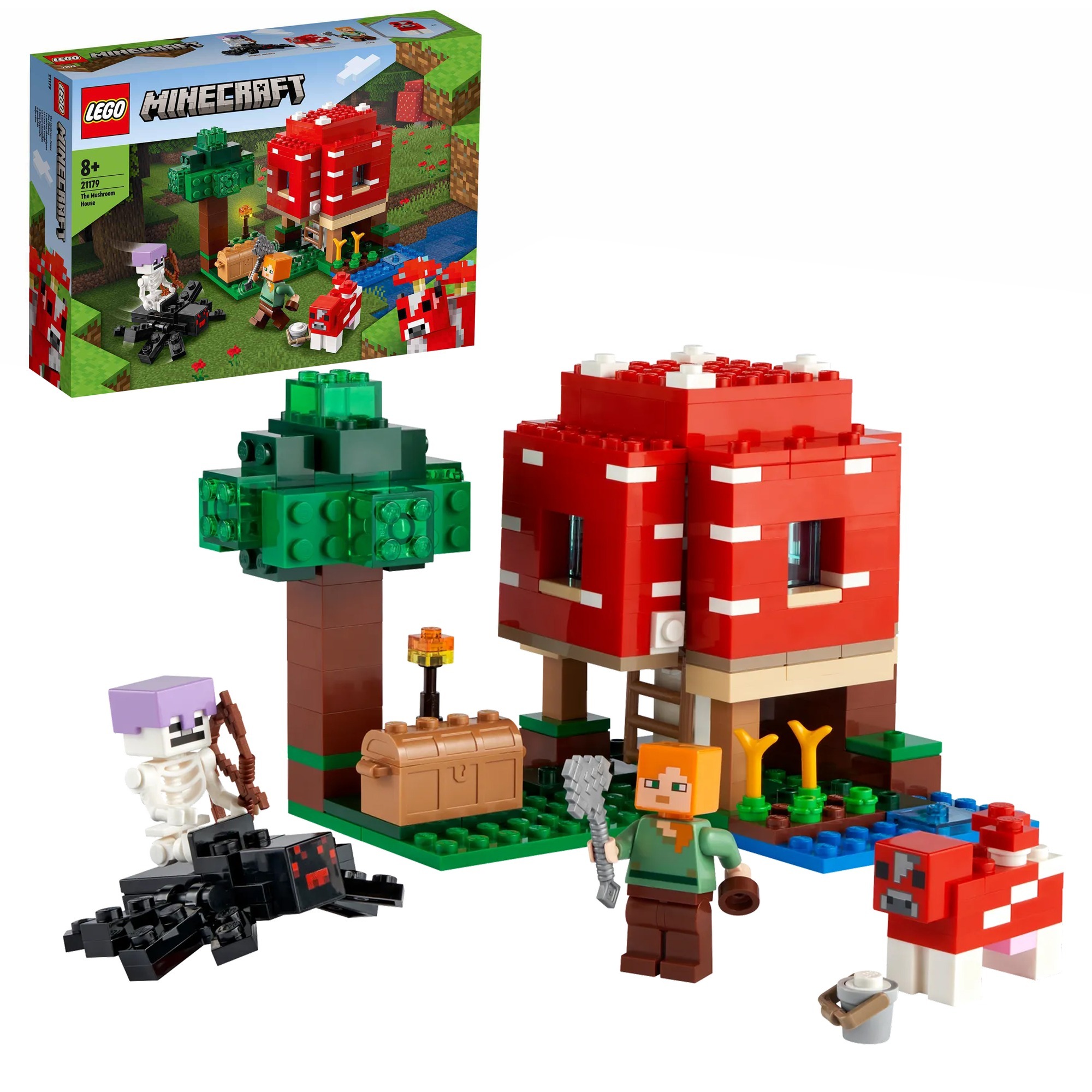 Image of Alternate - 21179 Minecraft Das Pilzhaus, Konstruktionsspielzeug online einkaufen bei Alternate