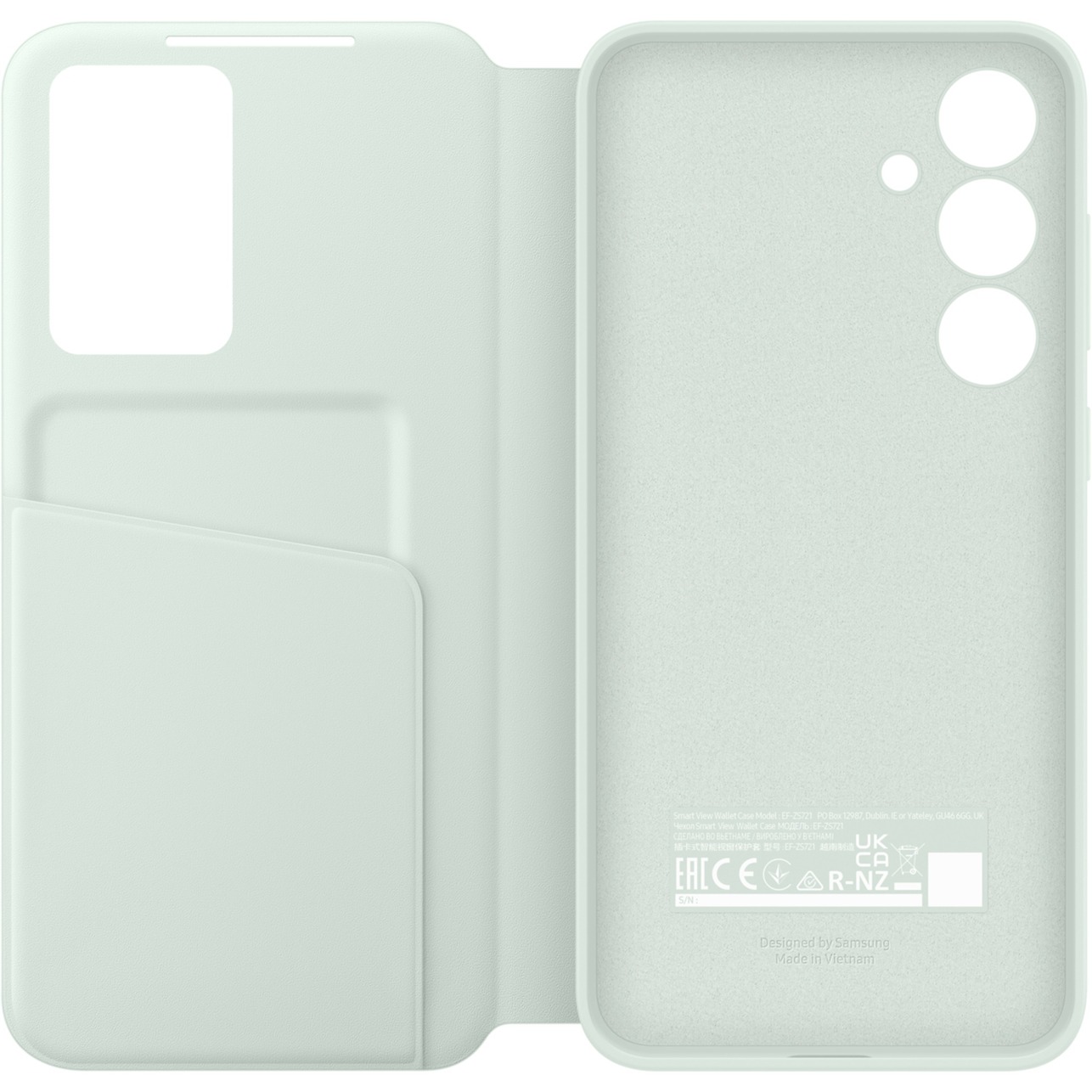 SAMSUNG Smart View Wallet Case, Handyhülle mint, Samsung Galaxy S24 FE