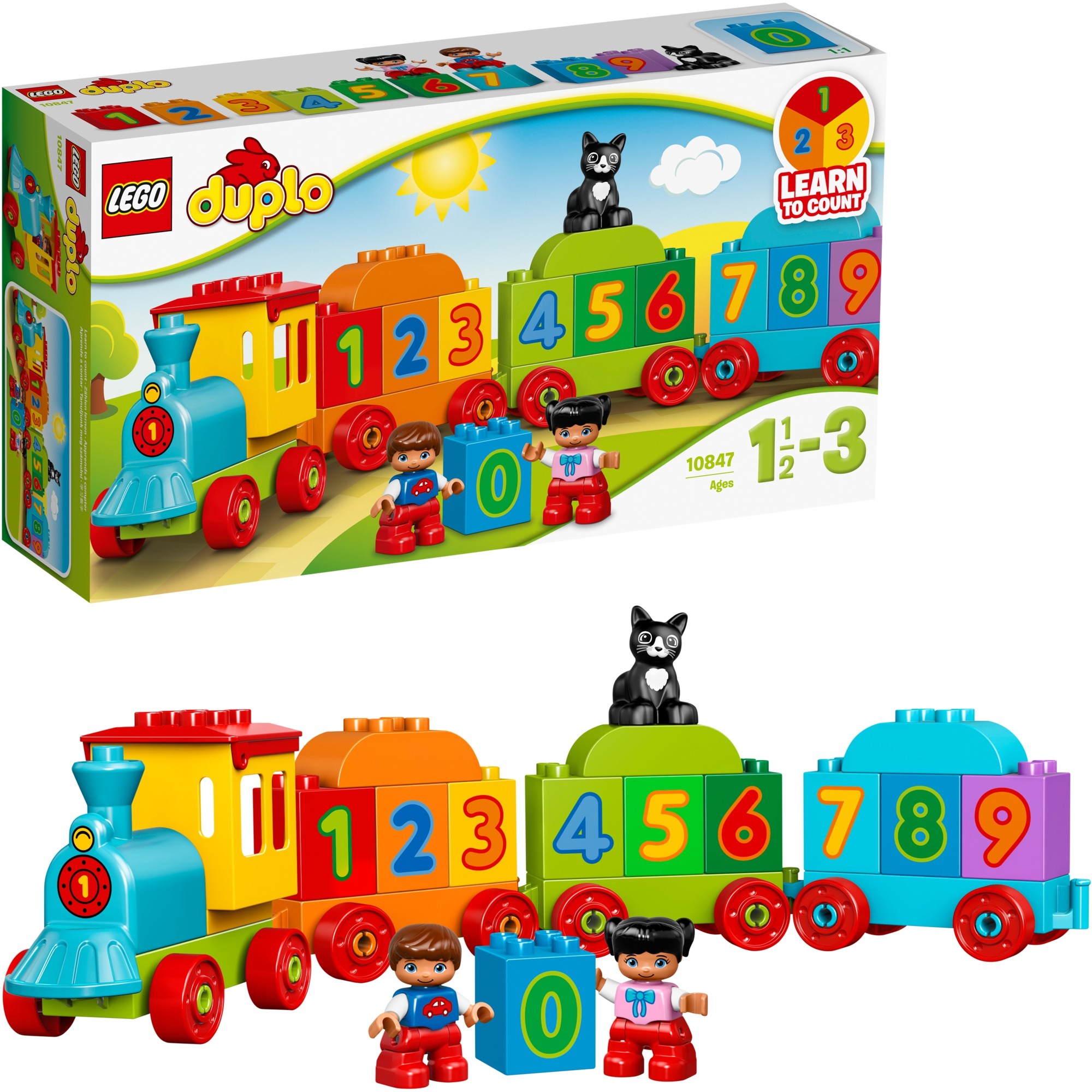 Image of Alternate - 10847 DUPLO Zahlenzug, Konstruktionsspielzeug online einkaufen bei Alternate