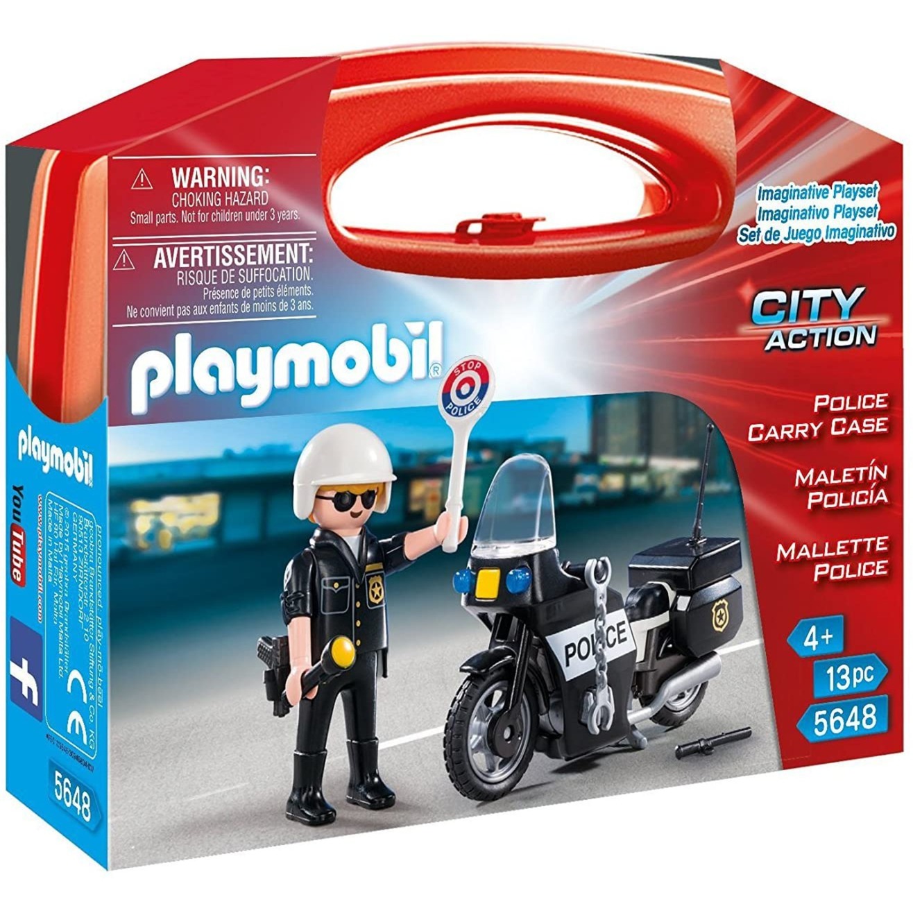 Image of Alternate - 5648 Polizeimotorrad zum Mitnehmen, Konstruktionsspielzeug online einkaufen bei Alternate