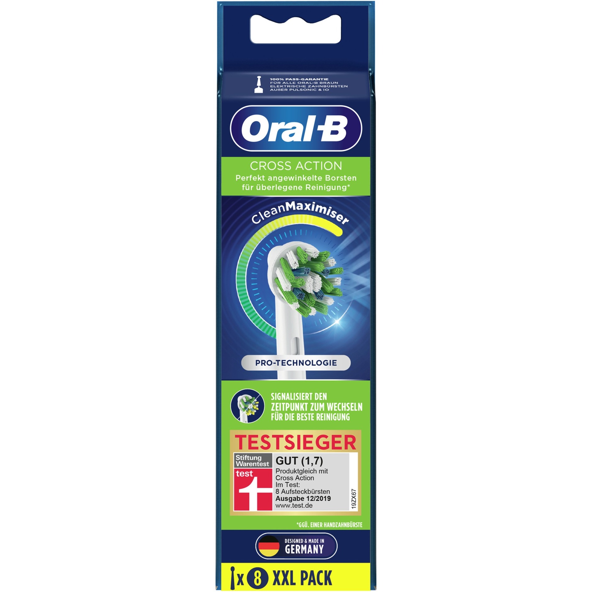 Image of Alternate - Oral-B CrossAction CleanMaximiser 8er, Aufsteckbürste online einkaufen bei Alternate