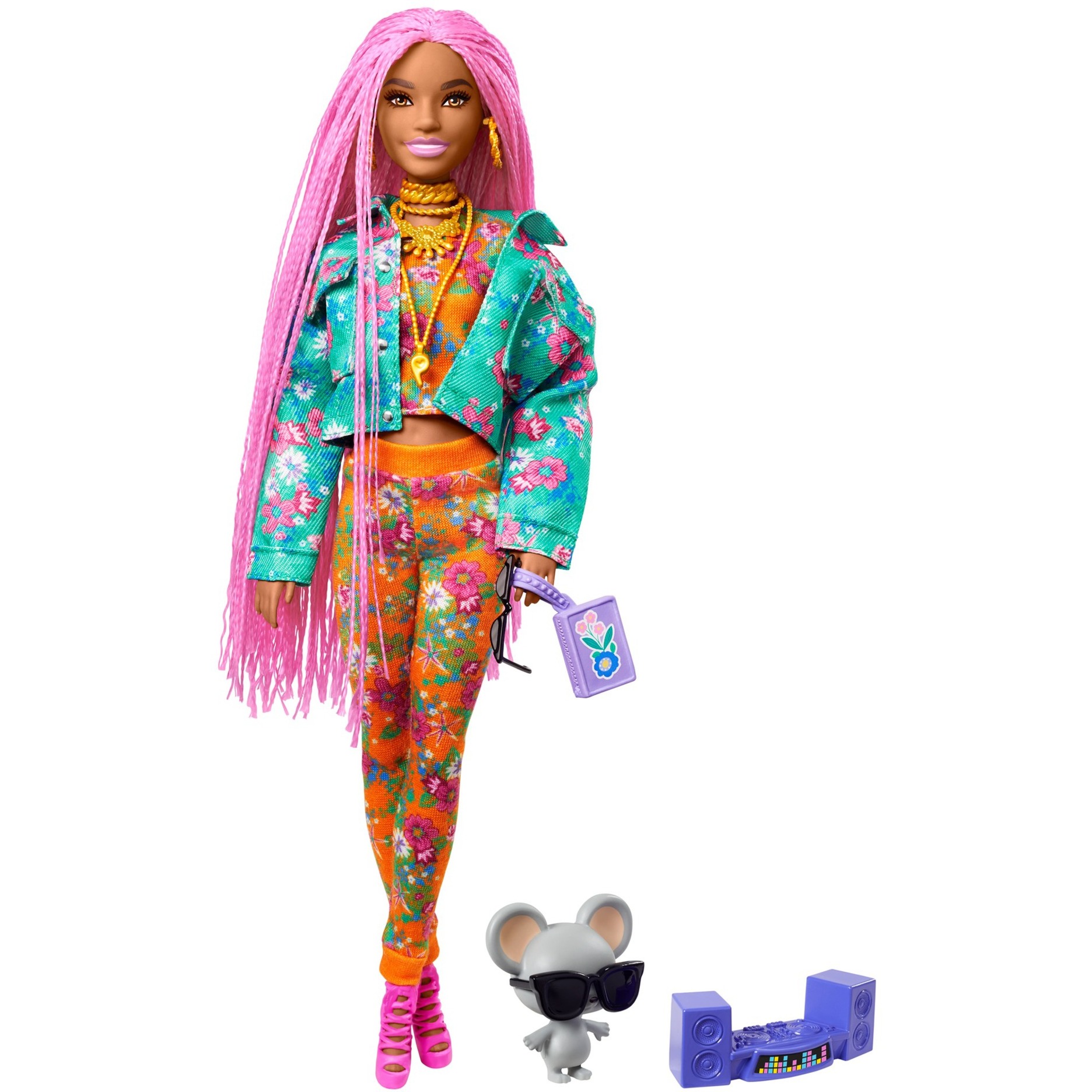 Image of Alternate - Barbie Extra Puppe mit pinken Flechtzöpfen online einkaufen bei Alternate