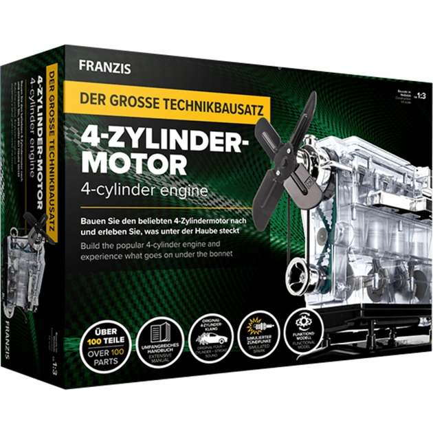 Image of Alternate - Der große Technikbausatz - 4-Zylinder-Motor, Modellbau online einkaufen bei Alternate