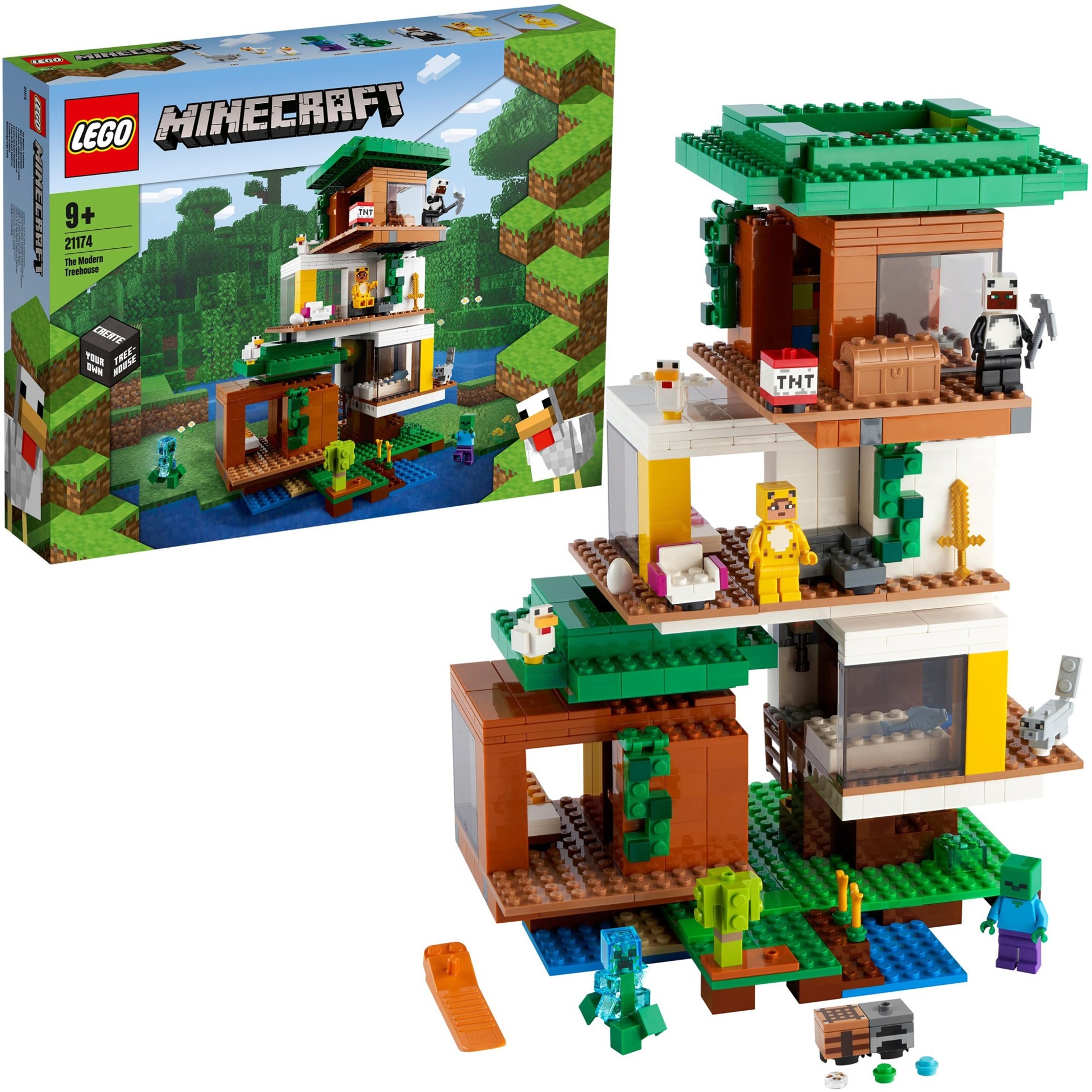 Image of Alternate - 21174 Minecraft Das moderne Baumhaus, Konstruktionsspielzeug online einkaufen bei Alternate
