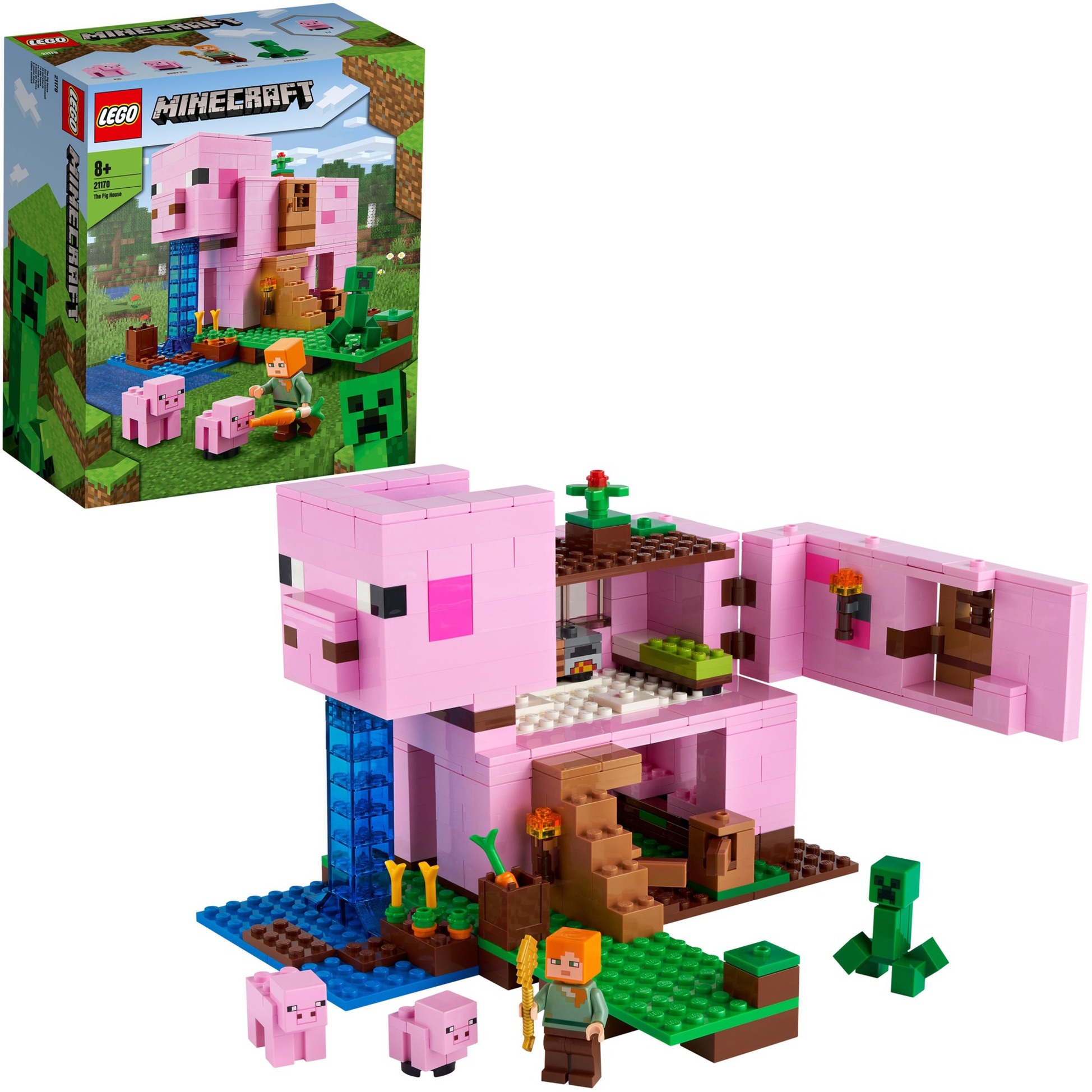 Image of Alternate - 21170 Minecraft Das Schweinehaus, Konstruktionsspielzeug online einkaufen bei Alternate