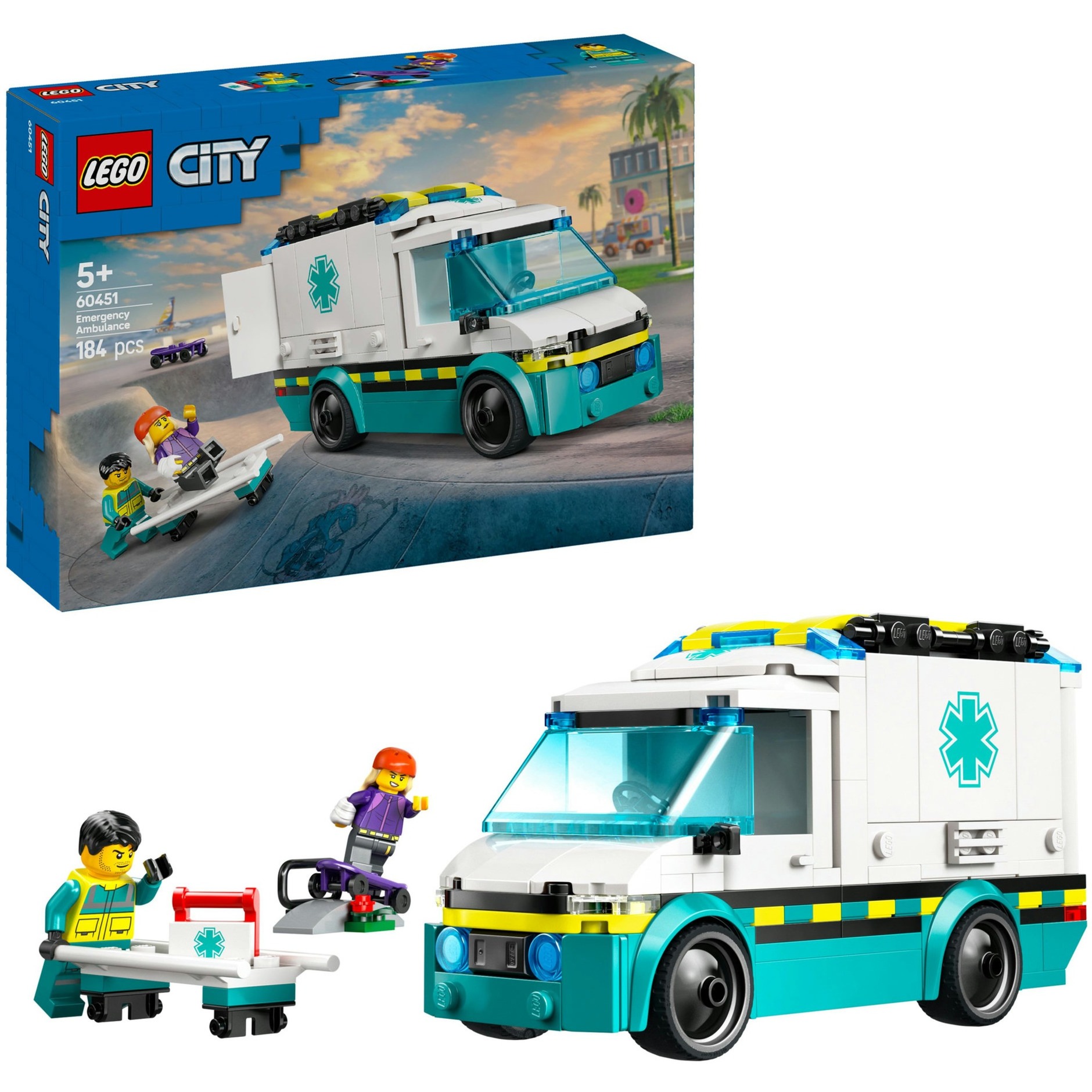 LEGO 60451 City Rettungswagen, Konstruktionsspielzeug