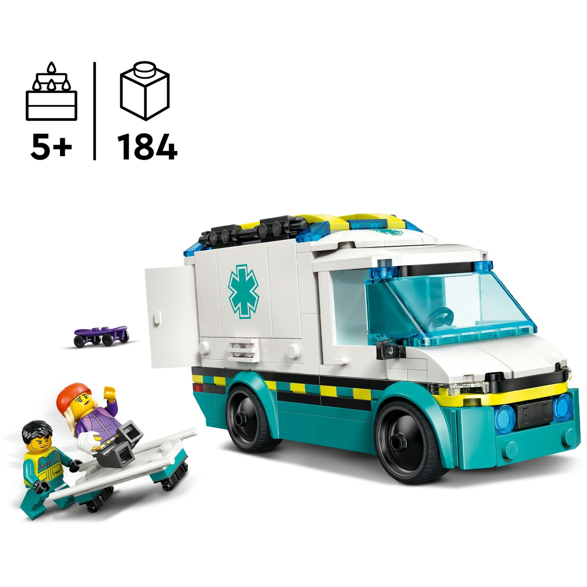 LEGO 60451 City Rettungswagen, Konstruktionsspielzeug