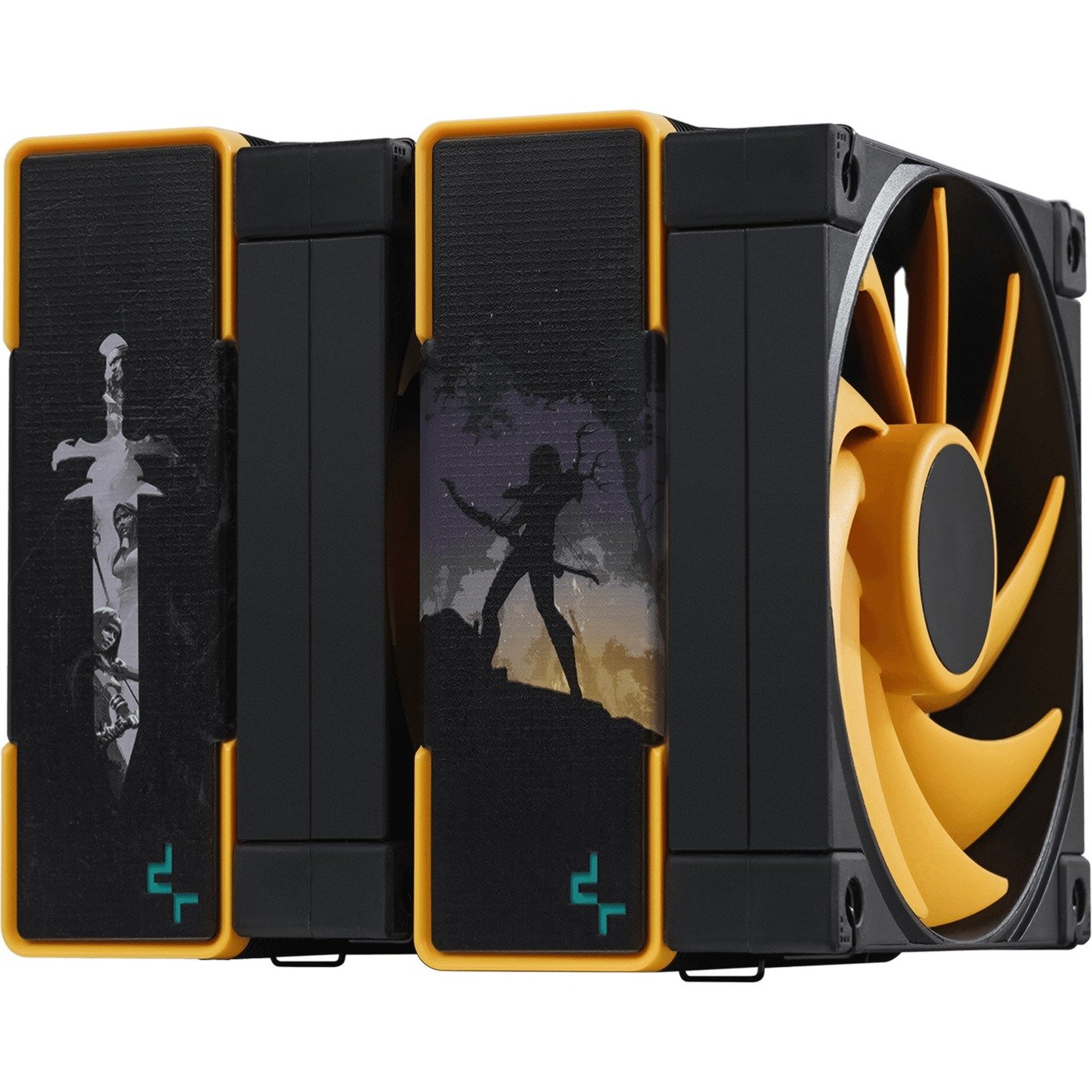 DeepCool AK620 ZERO DARK ZORIA, CPU-Kühler schwarz/orange, 120 mm