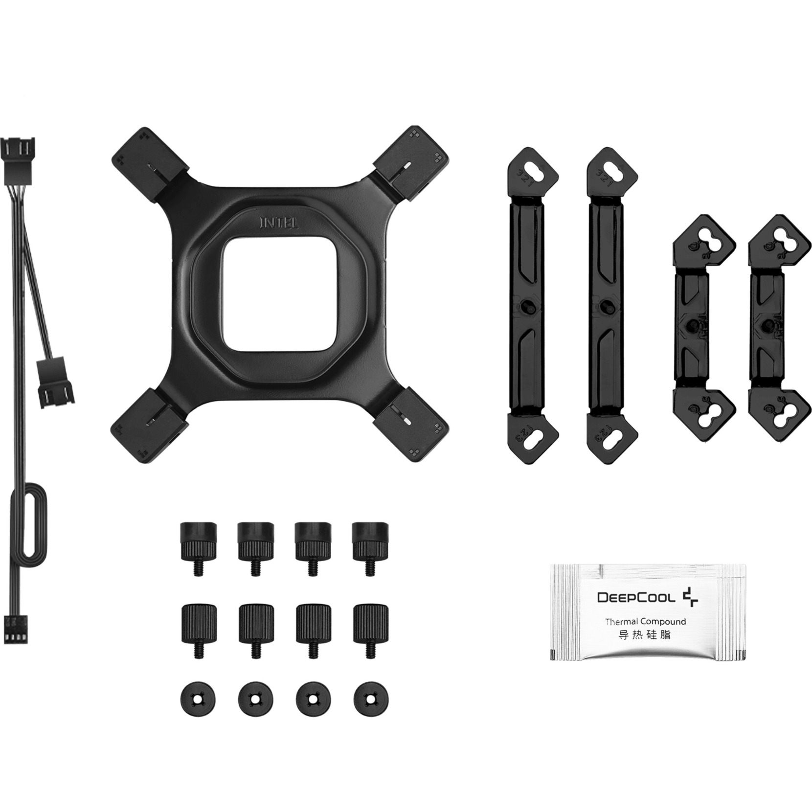 DeepCool AK620 ZERO DARK ZORIA, CPU-Kühler schwarz/orange, 120 mm