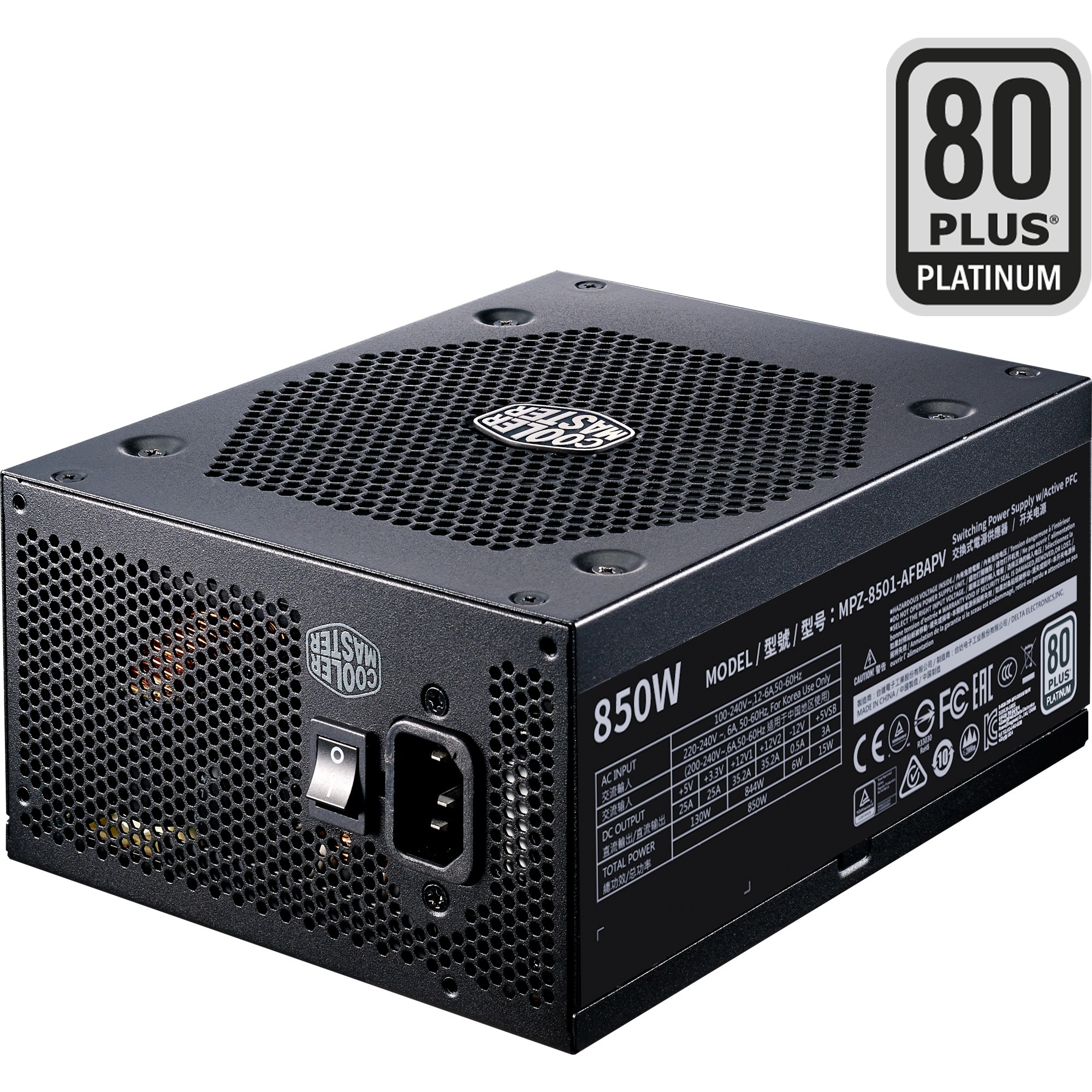 Image of Alternate - V850 Platinum 850W, PC-Netzteil online einkaufen bei Alternate