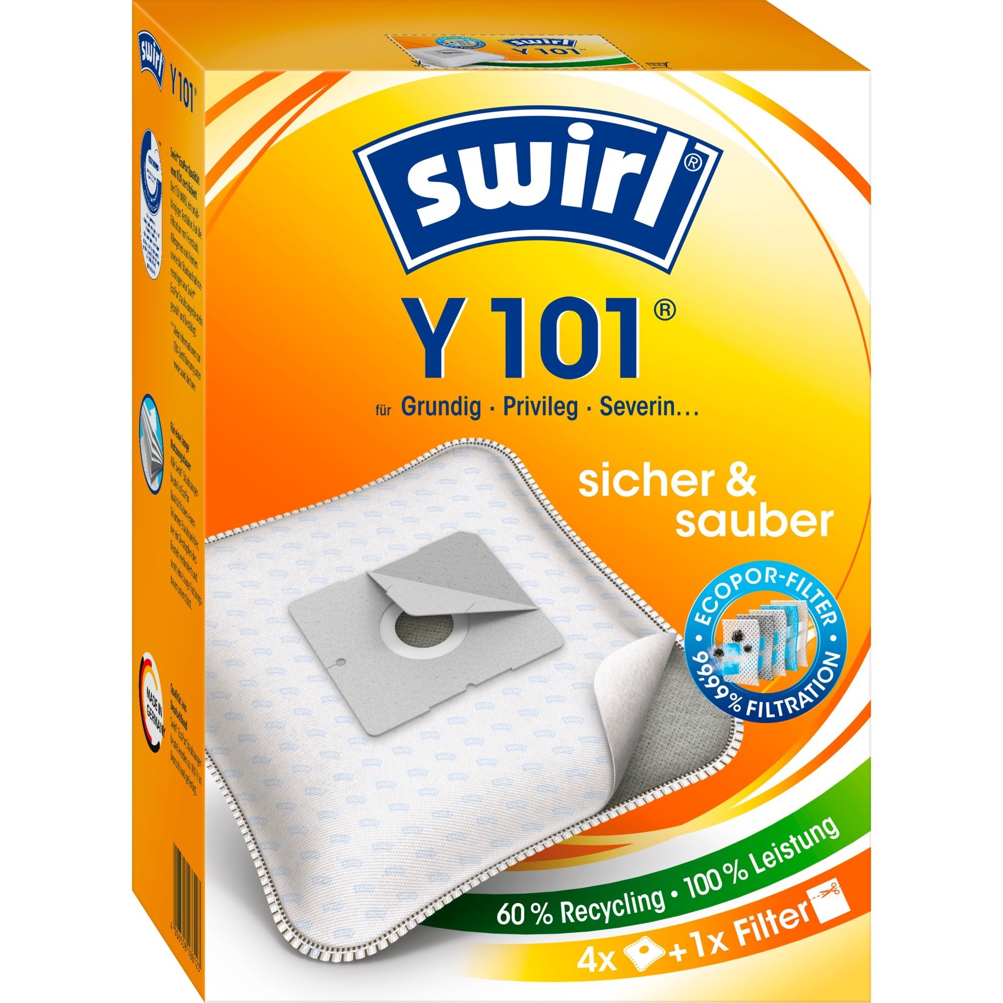 Staubsaugerbeutel Y101 EcoPor