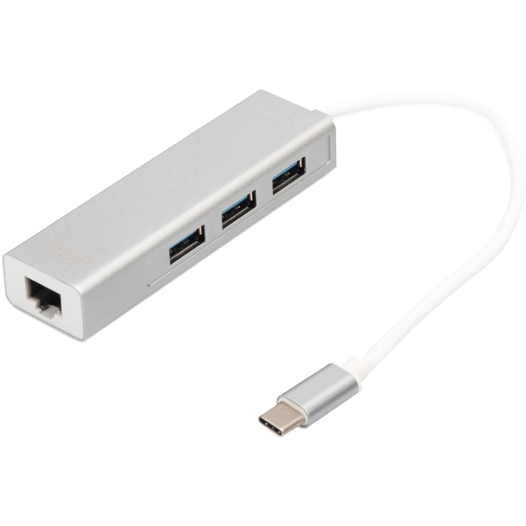 Image of Alternate - Adapter DA-70255 USB-C 3.0 > Gigabit + 3-Port Hub mit GE-LAN online einkaufen bei Alternate