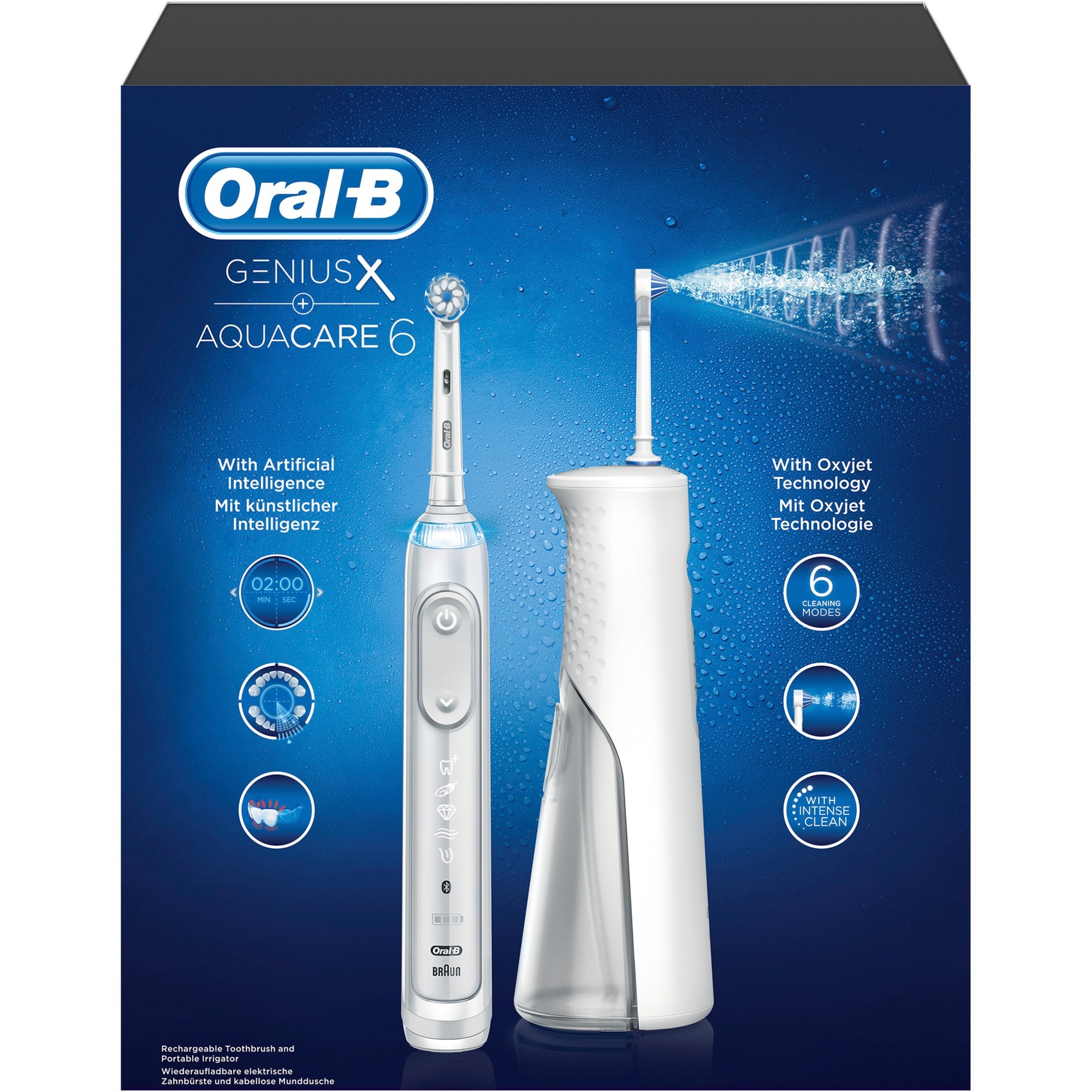 Image of Alternate - Oral-B Genius X + AquaCare 6 Pro-Expert, Mundpflege online einkaufen bei Alternate