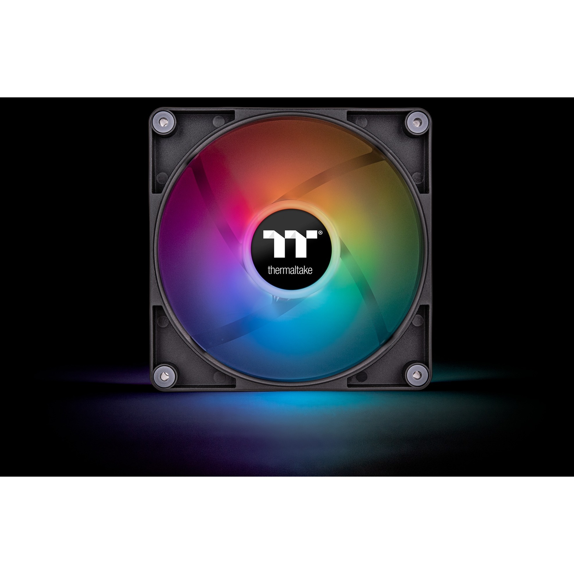 Thermaltake CT140 ARGB Sync PC Cooling Fan, Gehäuselüfter schwarz, 2er Pack, 140 mm